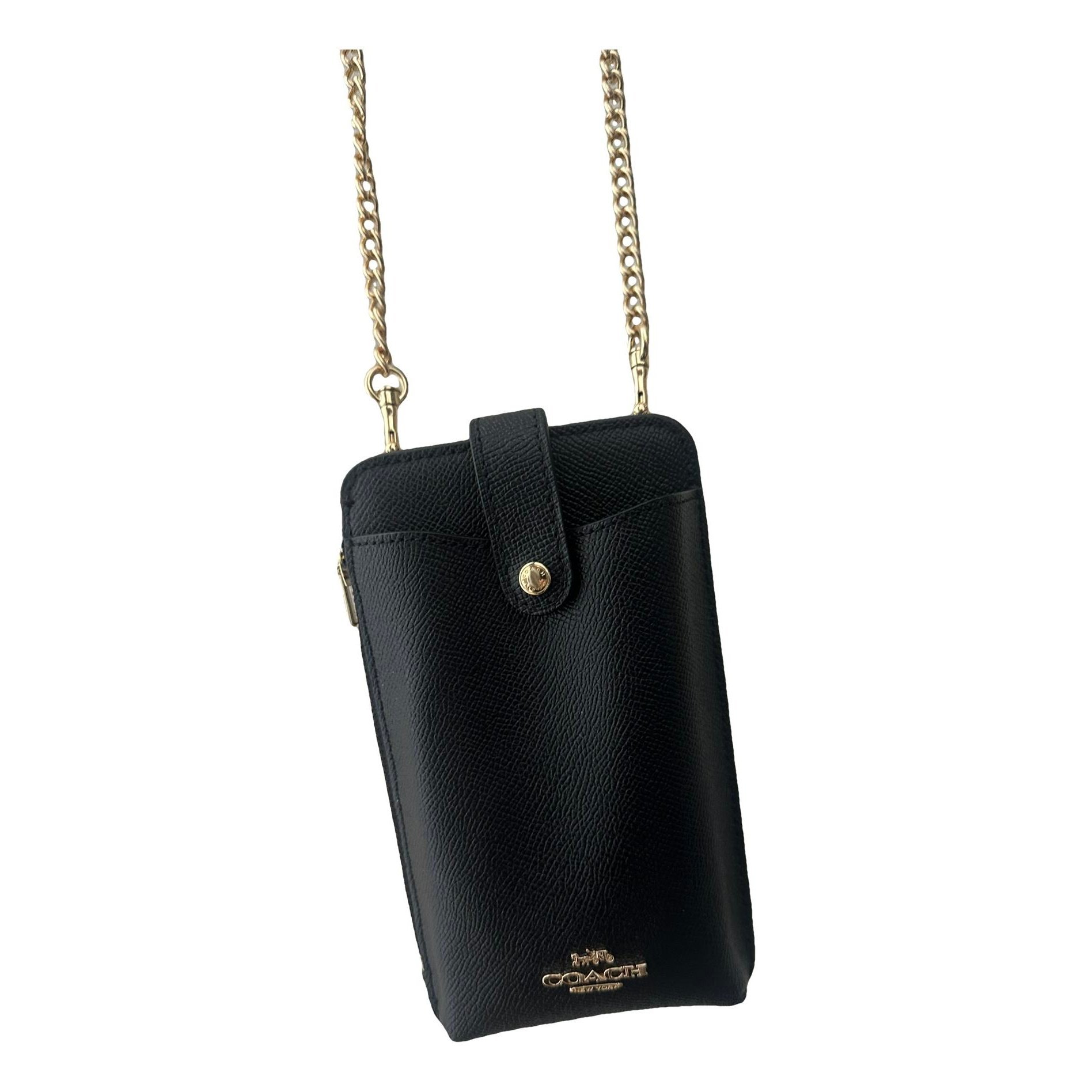 Leather clutch bag