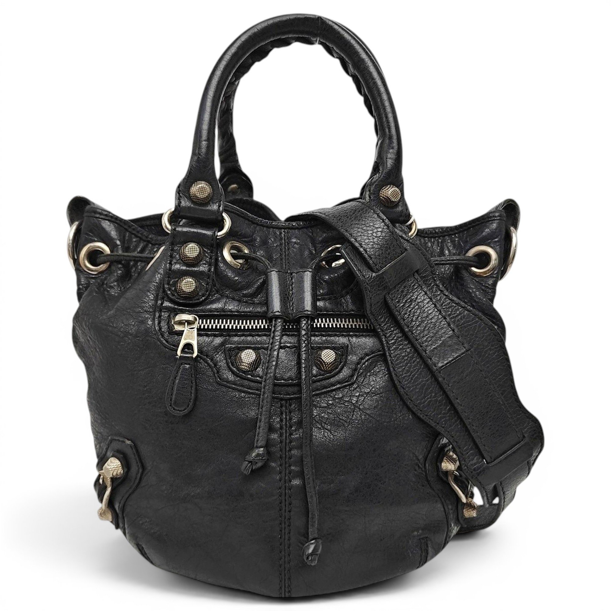 Leather handbag