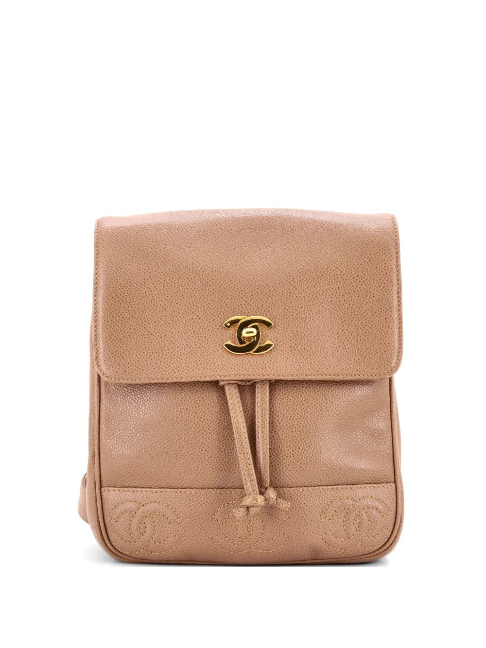 Triple Stitched CC Flap Caviar Small backpack
