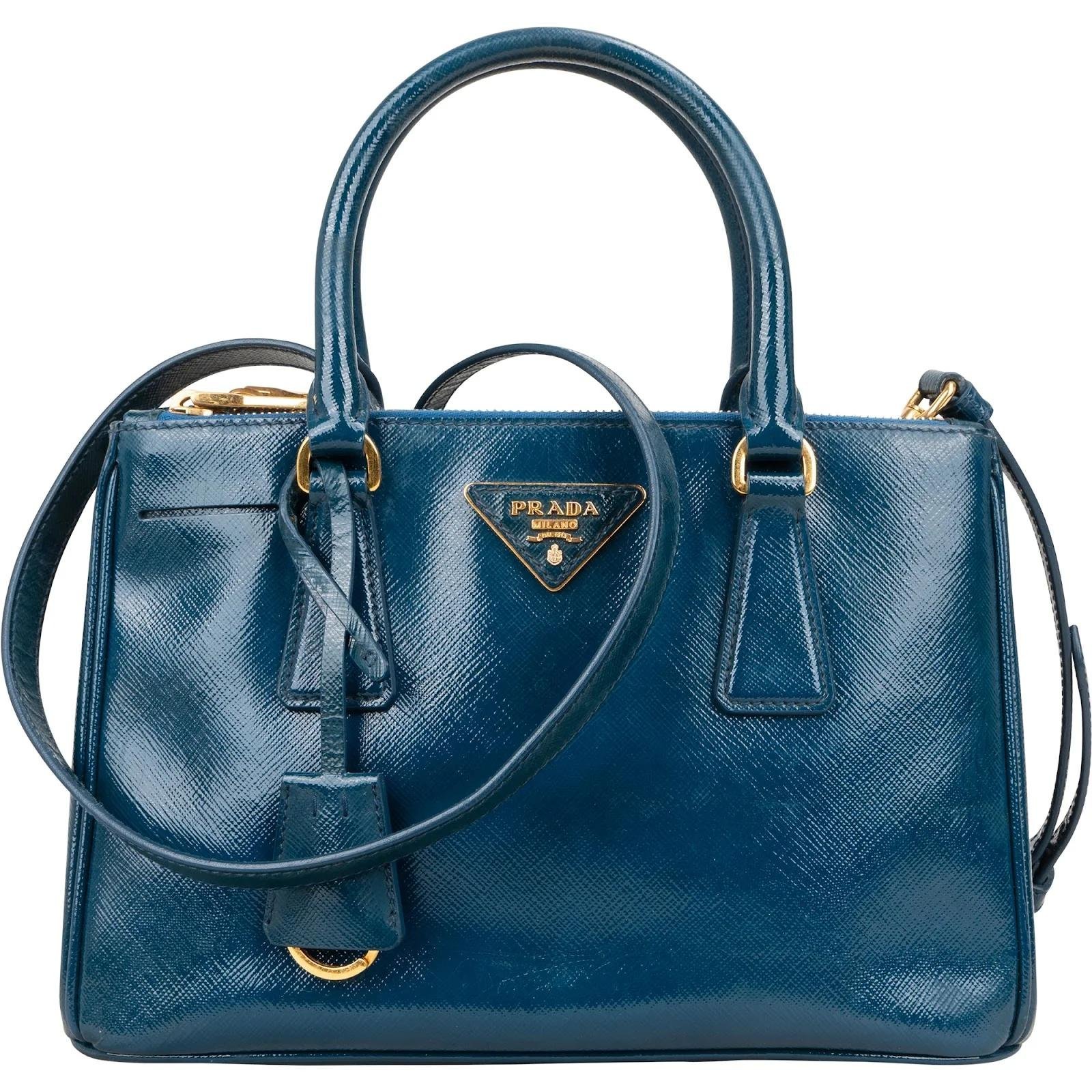Galleria patent leather handbag