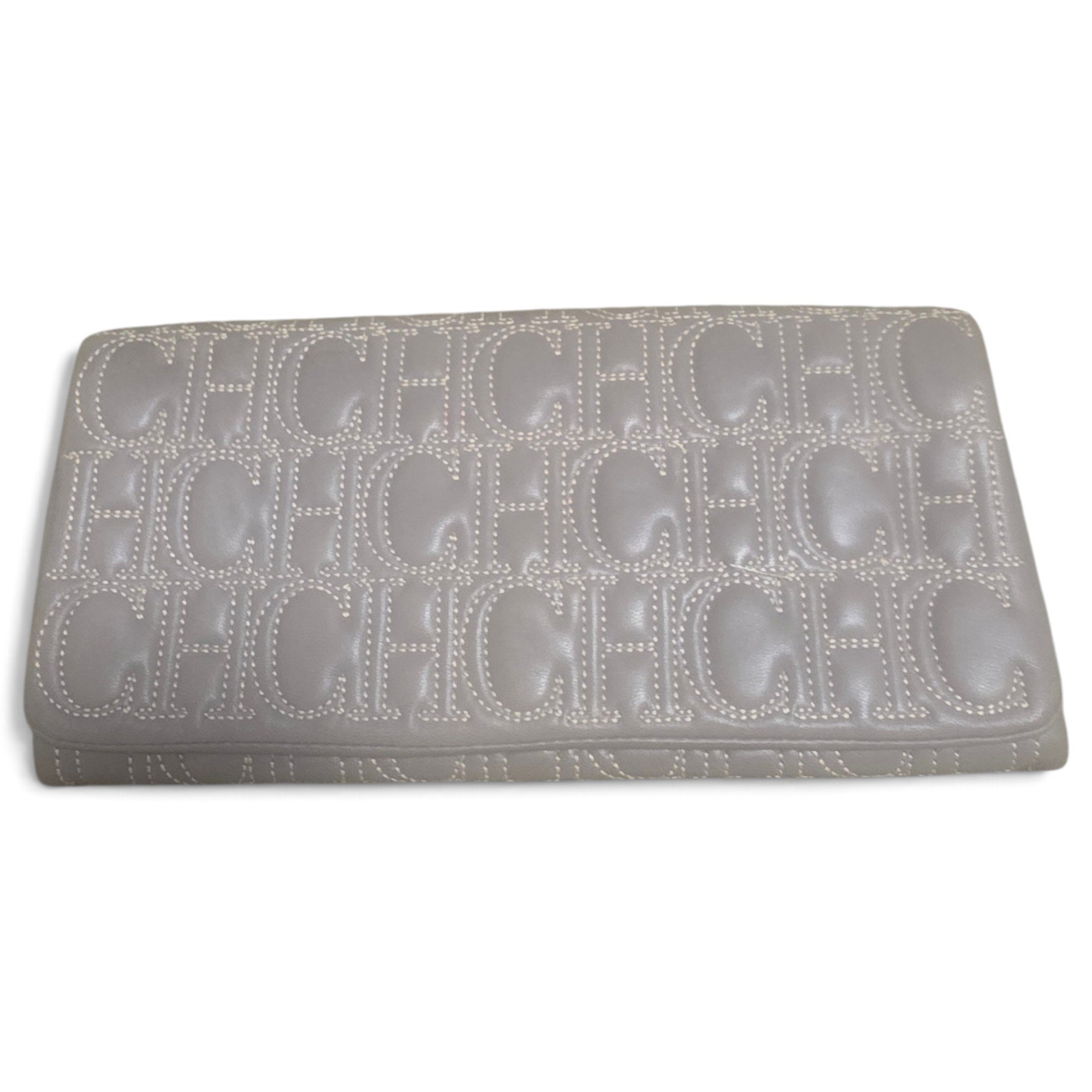 Leather clutch bag