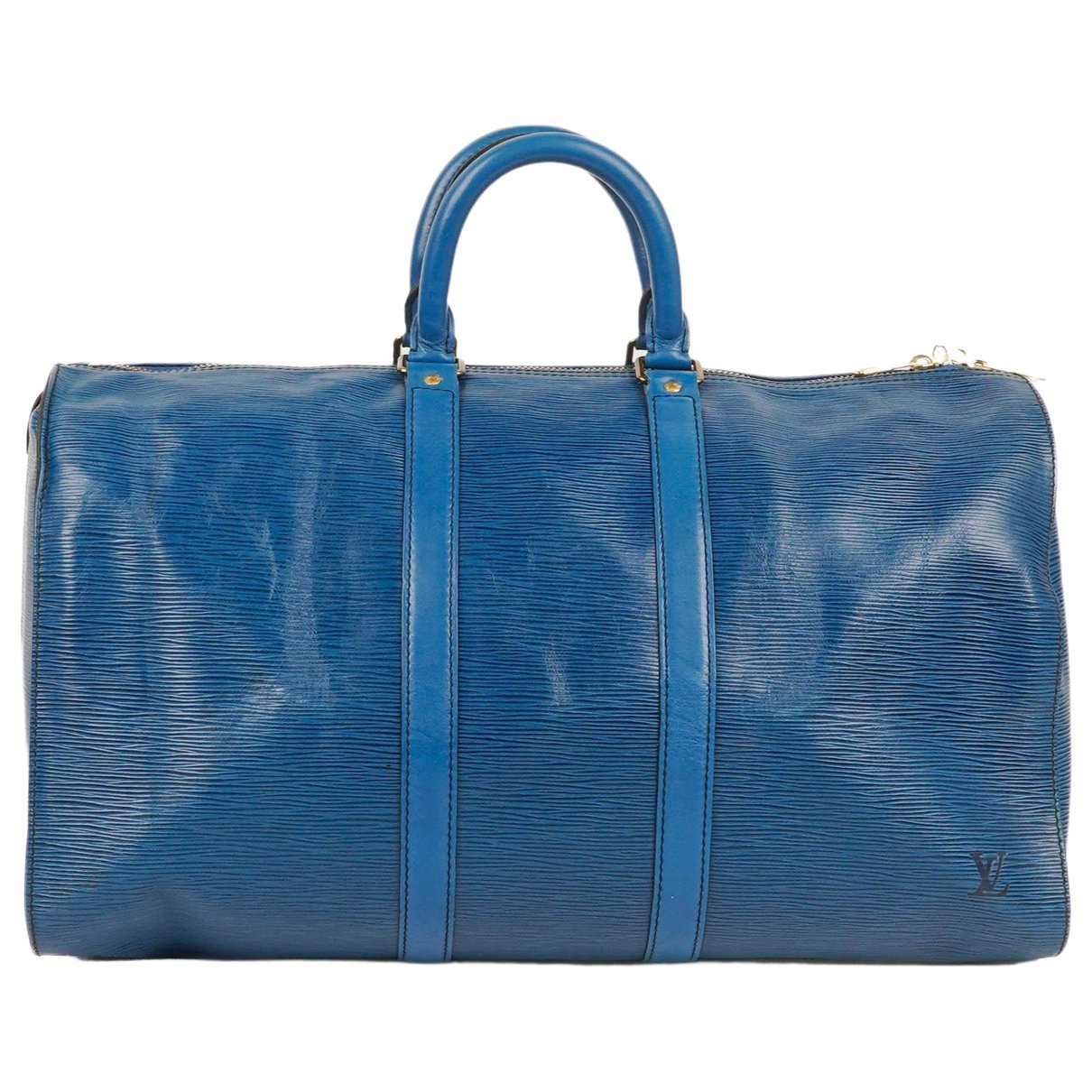 Keepall leather travel bag