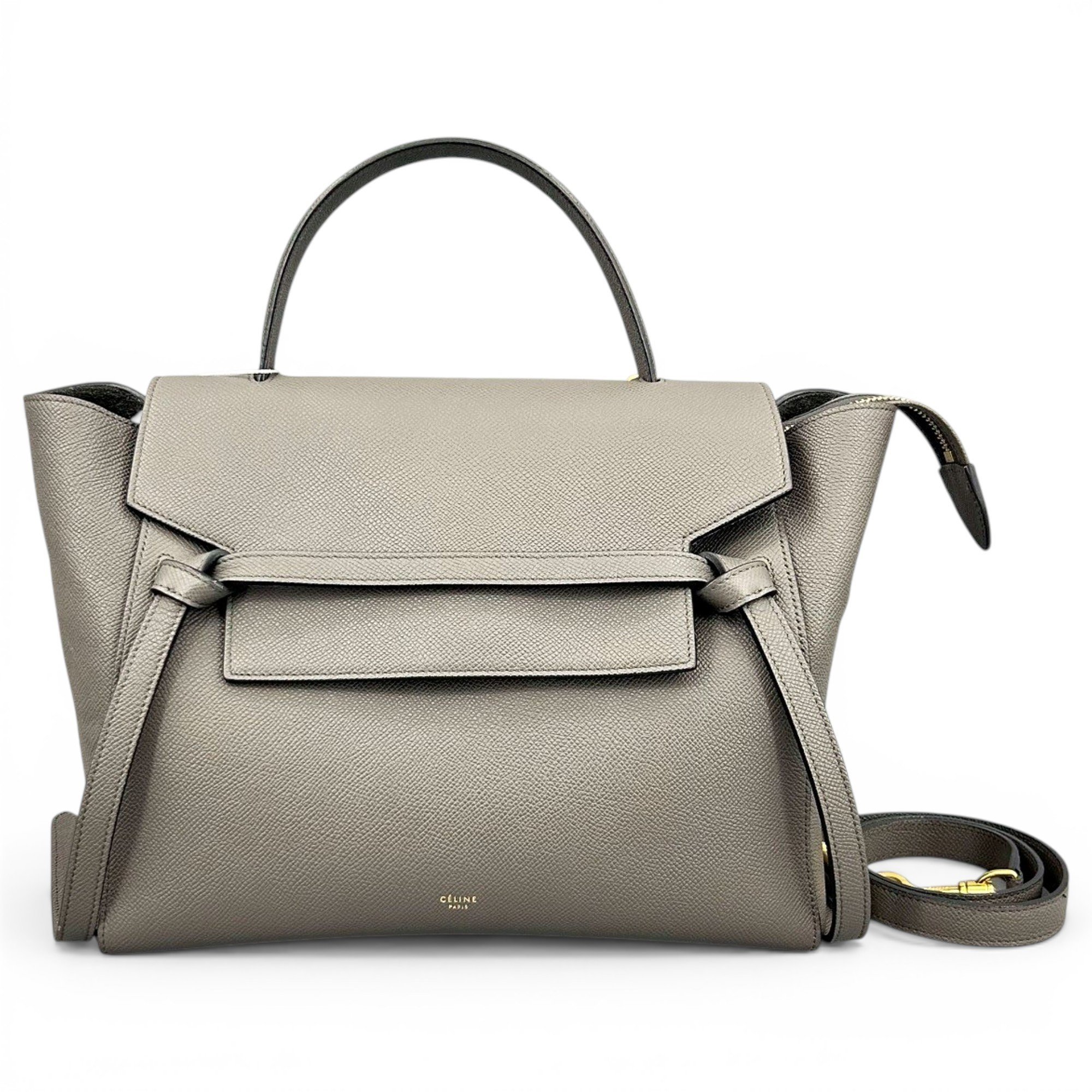 Belt leather handbag