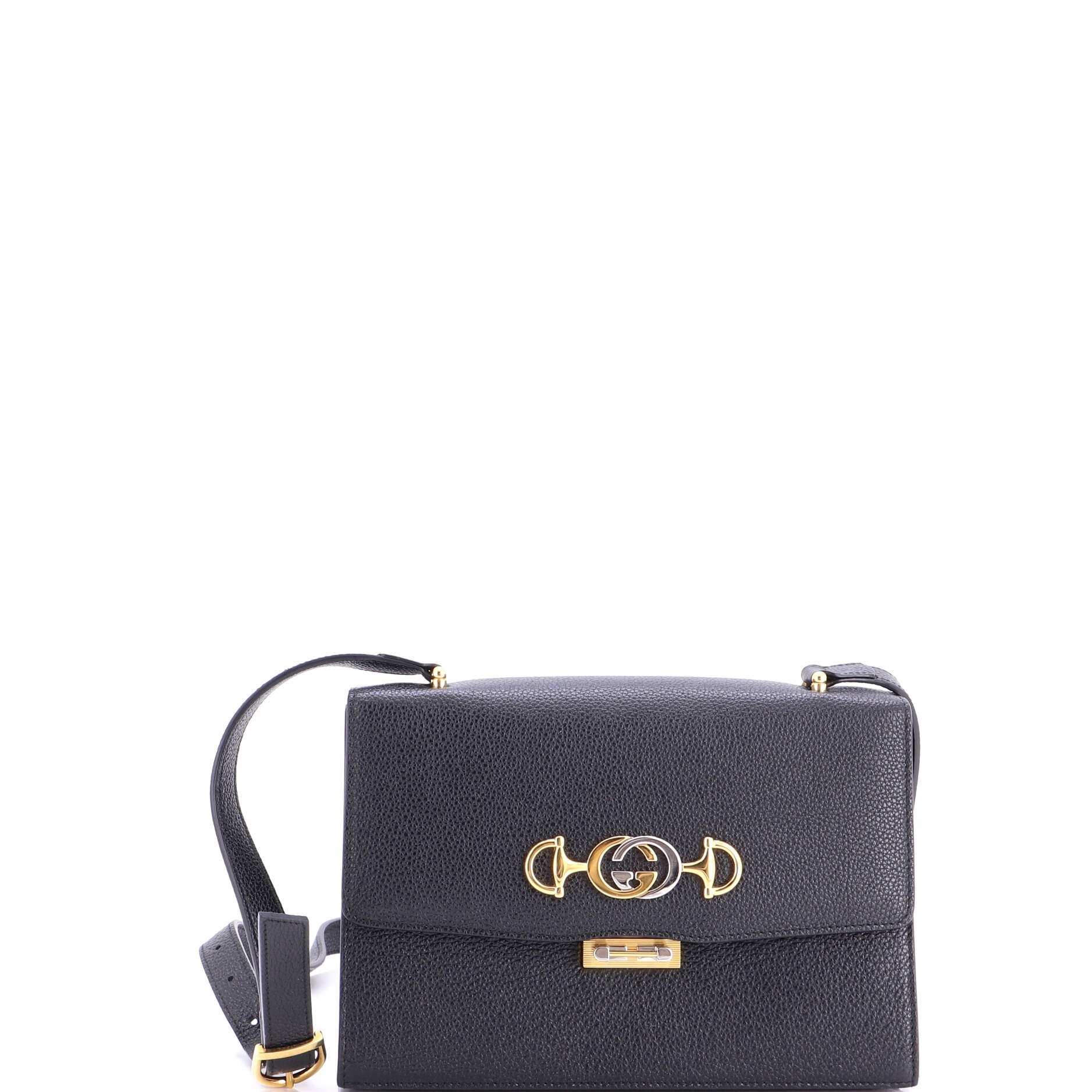 Zumi Flap Shoulder Bag Leather Small