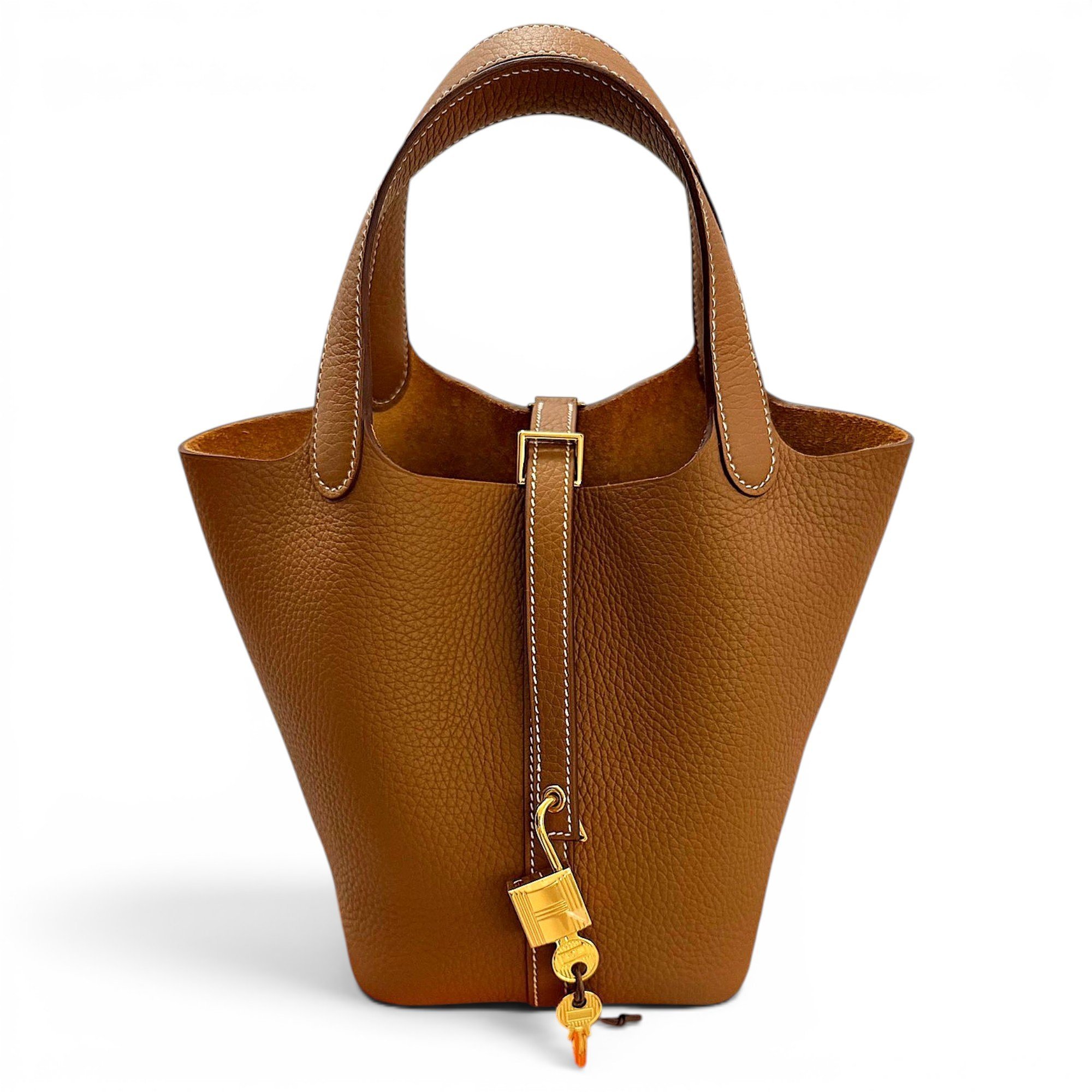 Picotin leather handbag