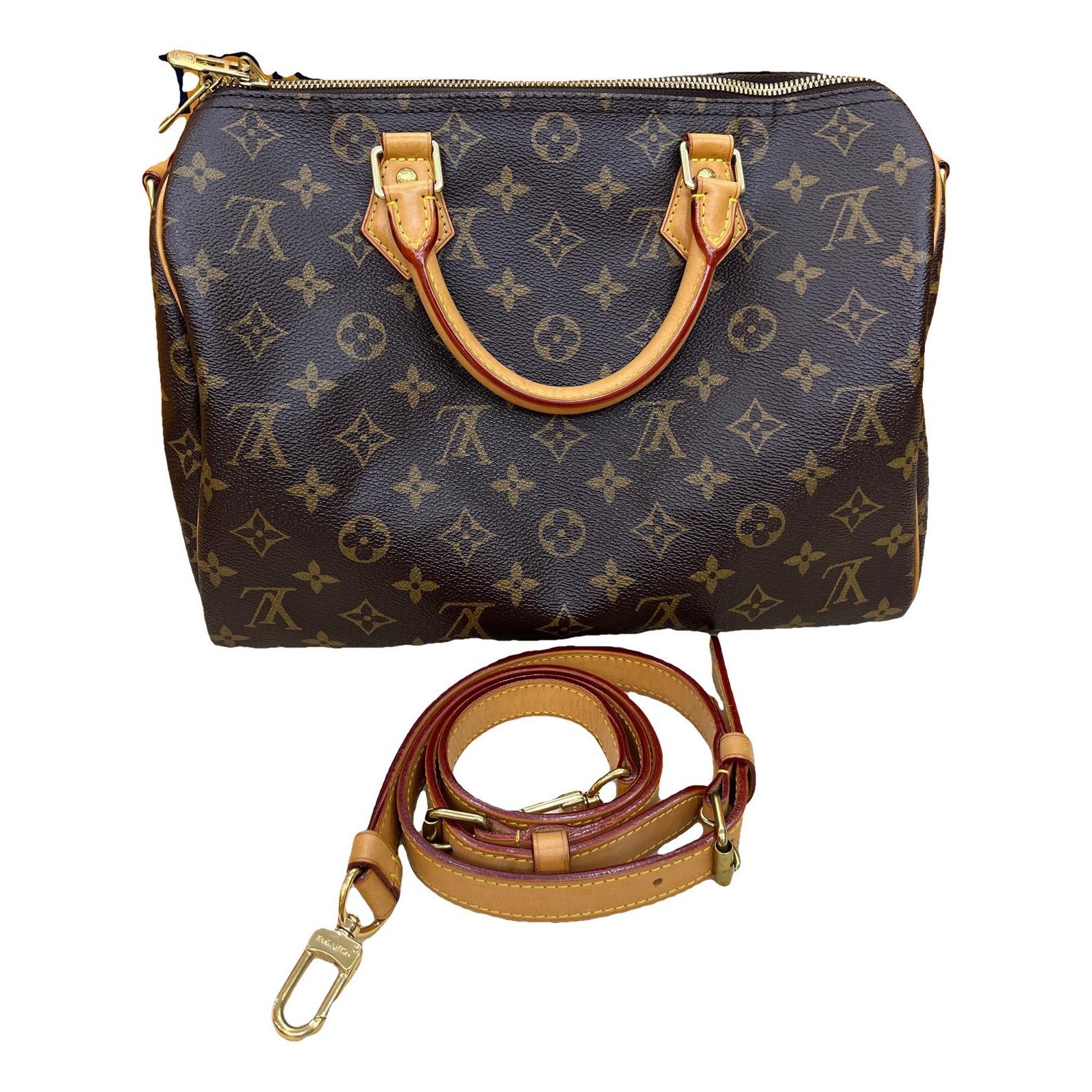Speedy leather handbag