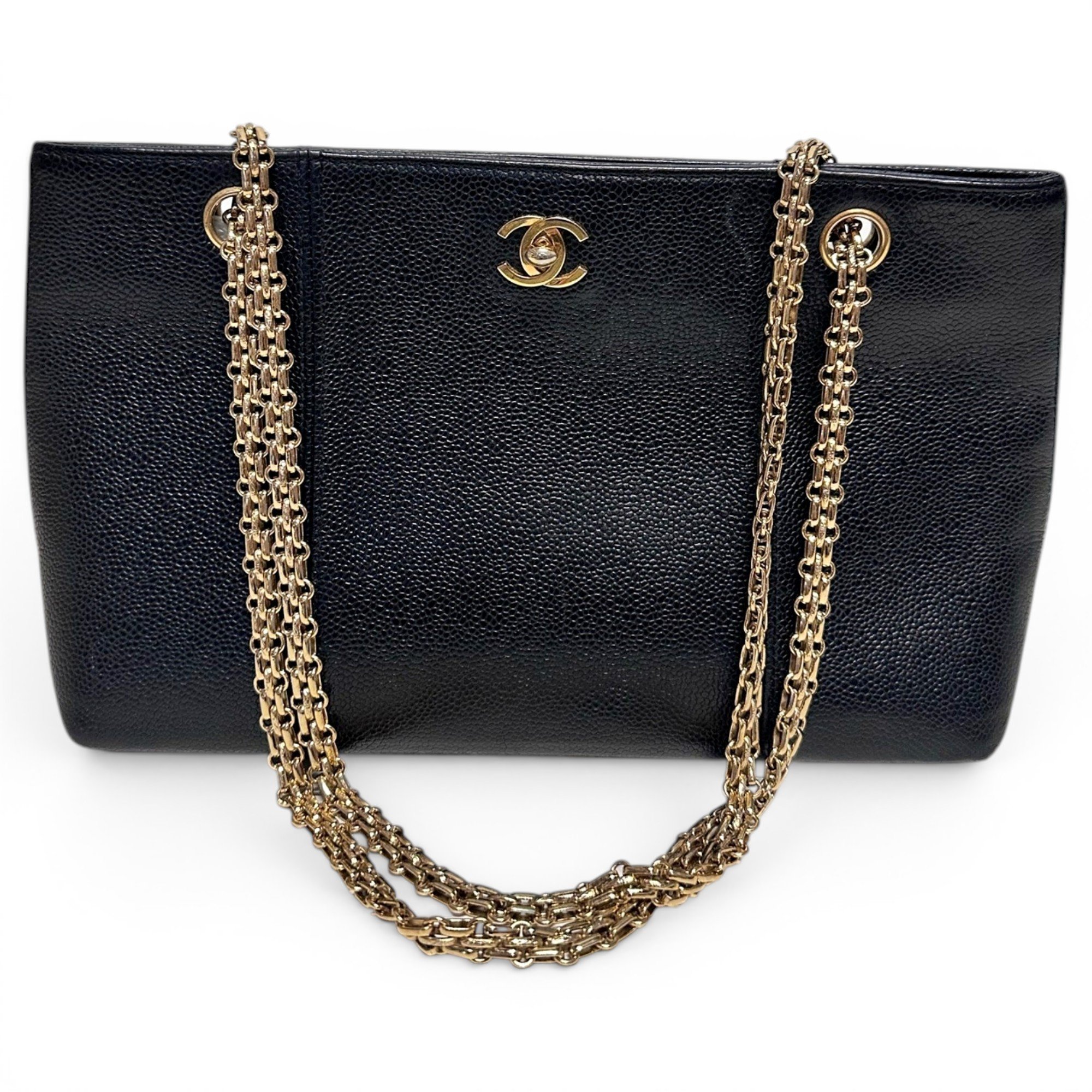 Classic CC Shopping leather tote