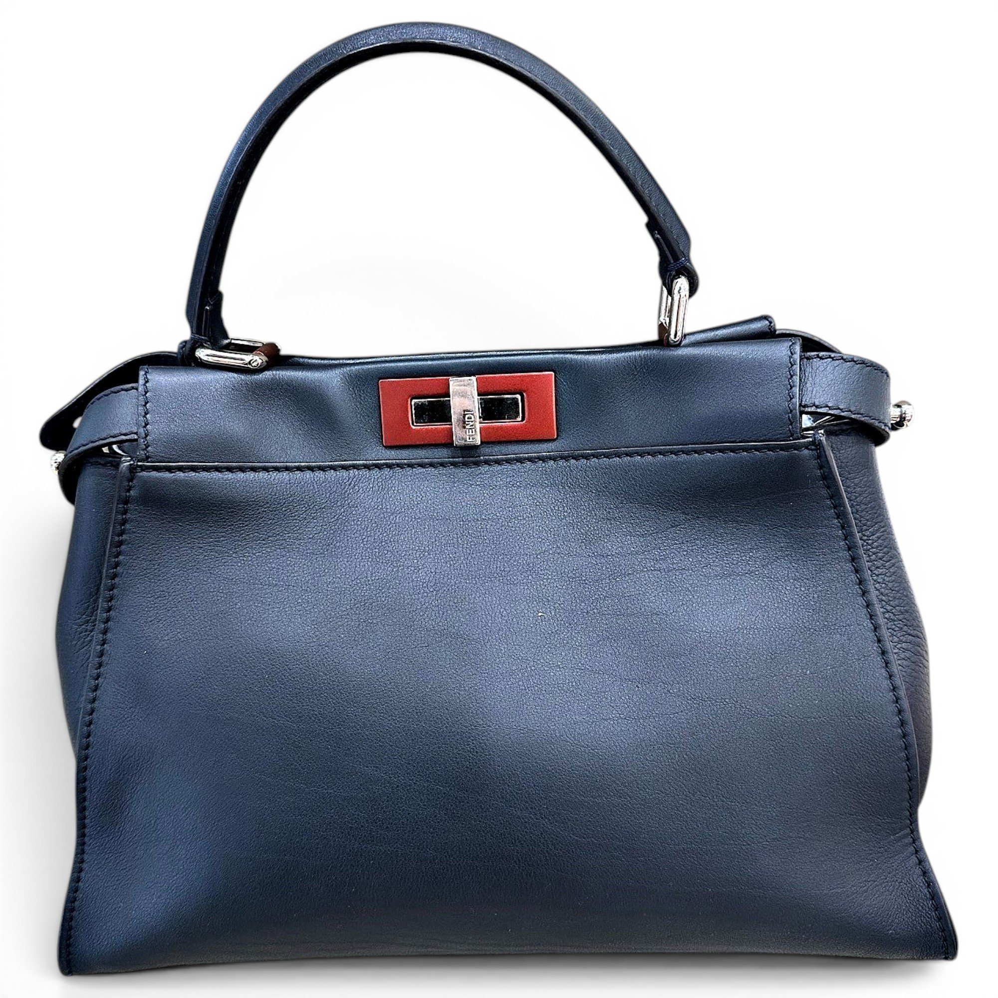 Peekaboo leather handbag