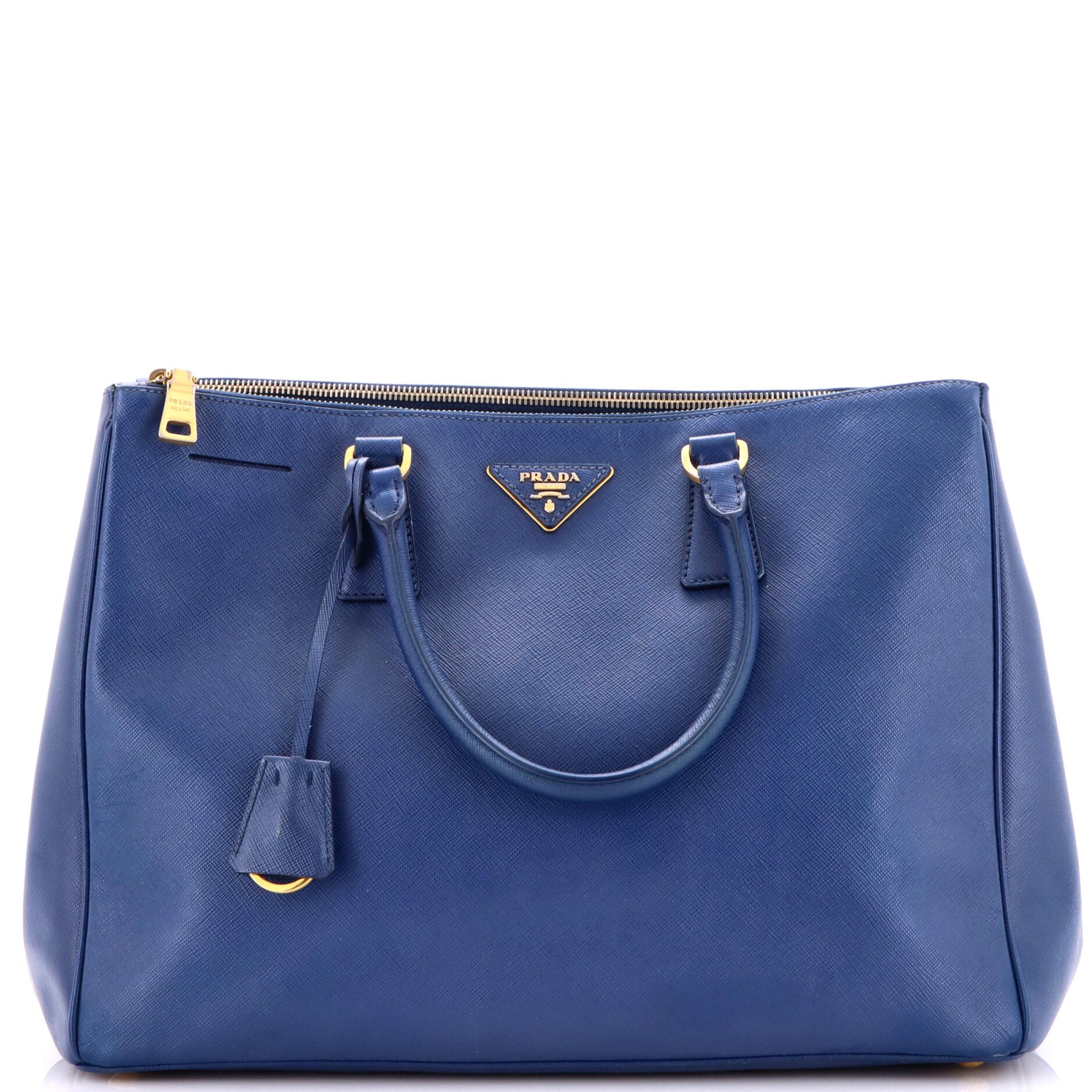 Prada Double Zip Lux Tote Saffiano Leather Large