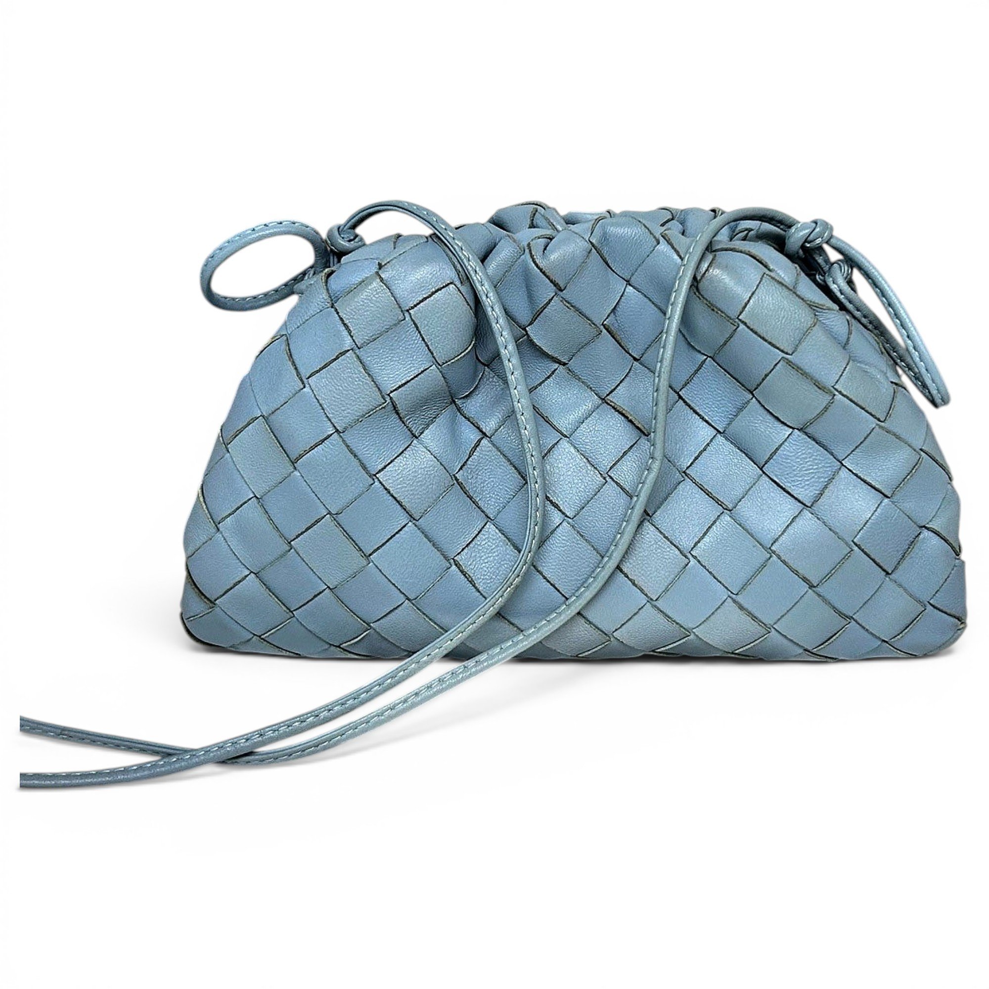 Pouch leather handbag