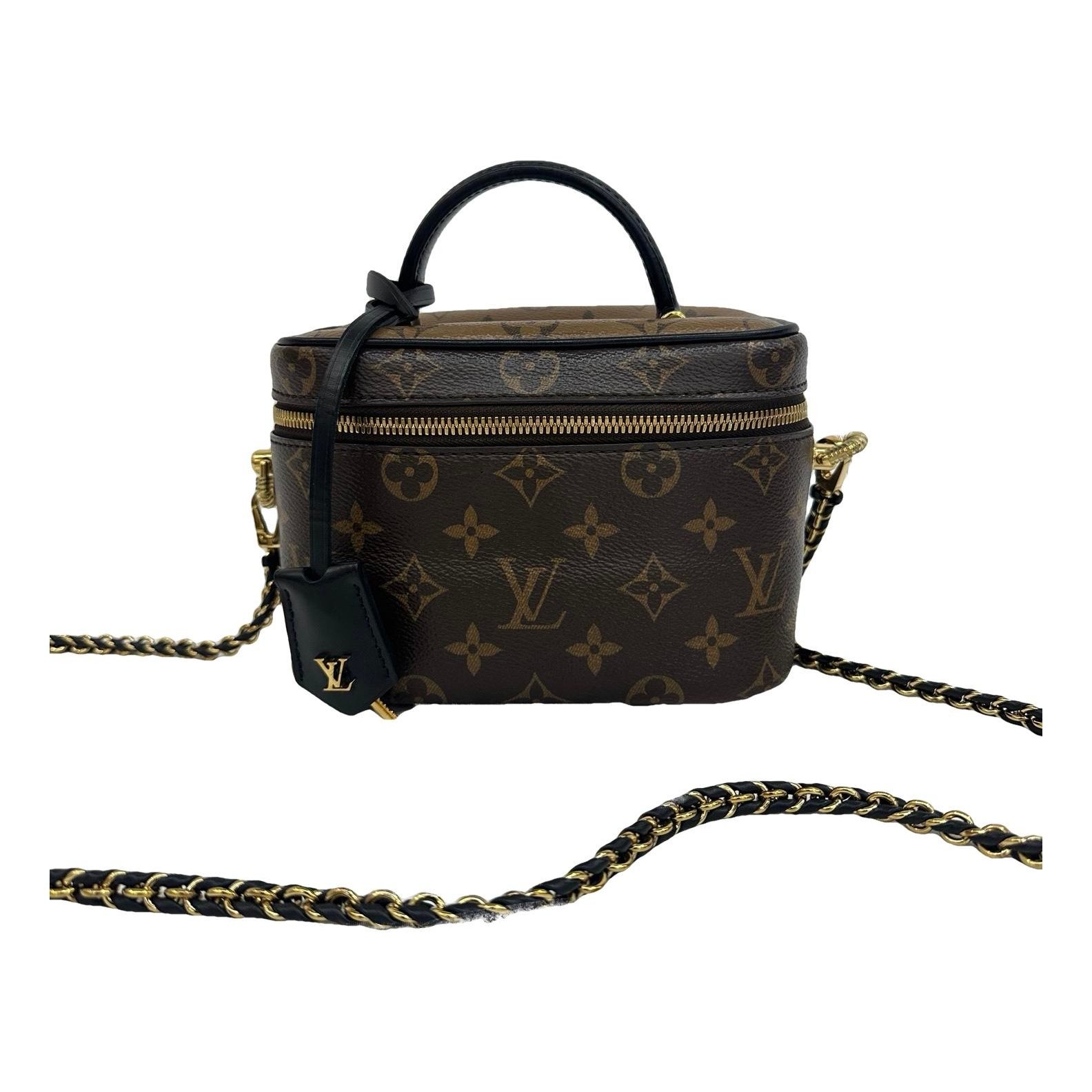 Vanity leather handbag