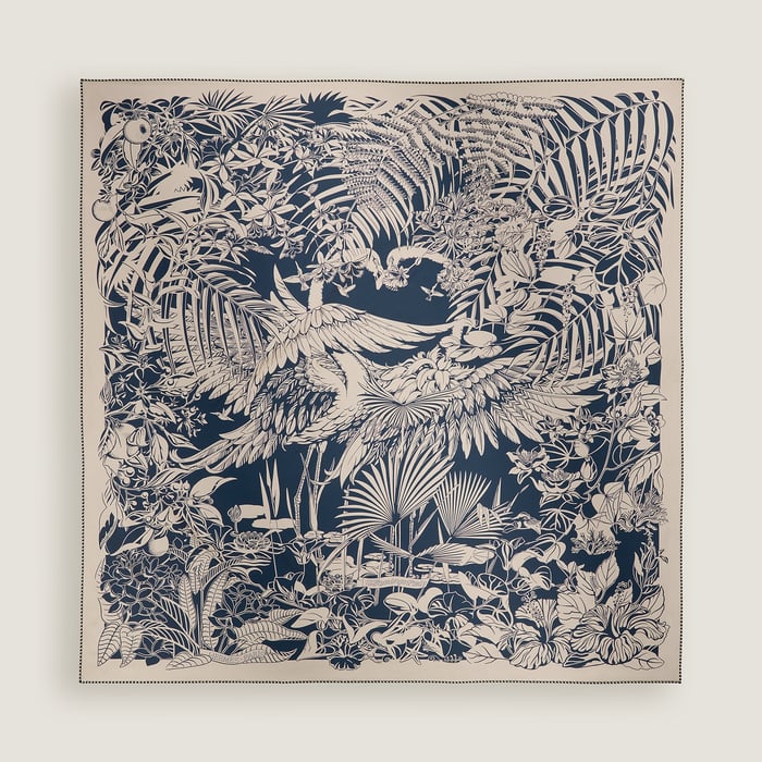 Flamingo Party Tattoo 더블 페이스 스카프 90