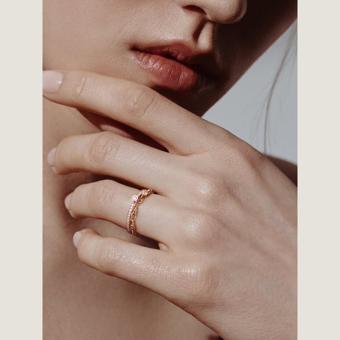Sans Coloris Chaine d'Ancre Chaos Nano Ring