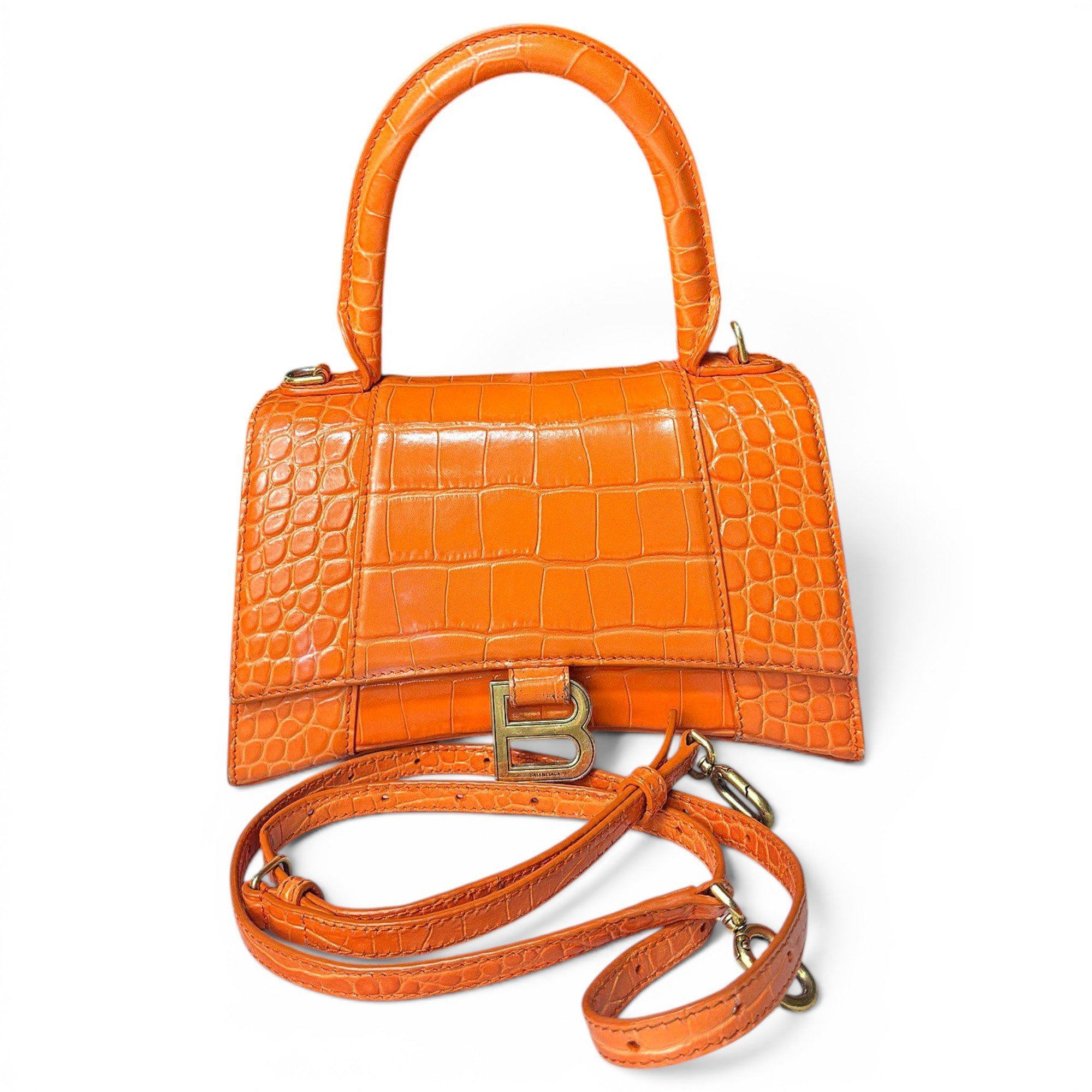 Balenciaga Crush leather handbag