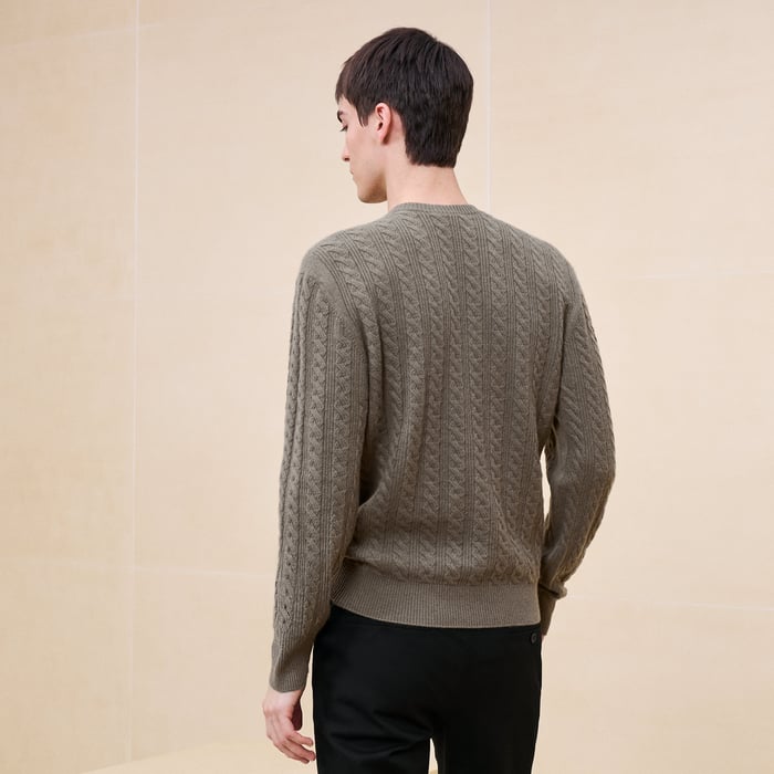 Tourbe Cashmere "Torsades Et H Fantome" Crewneck Sweater