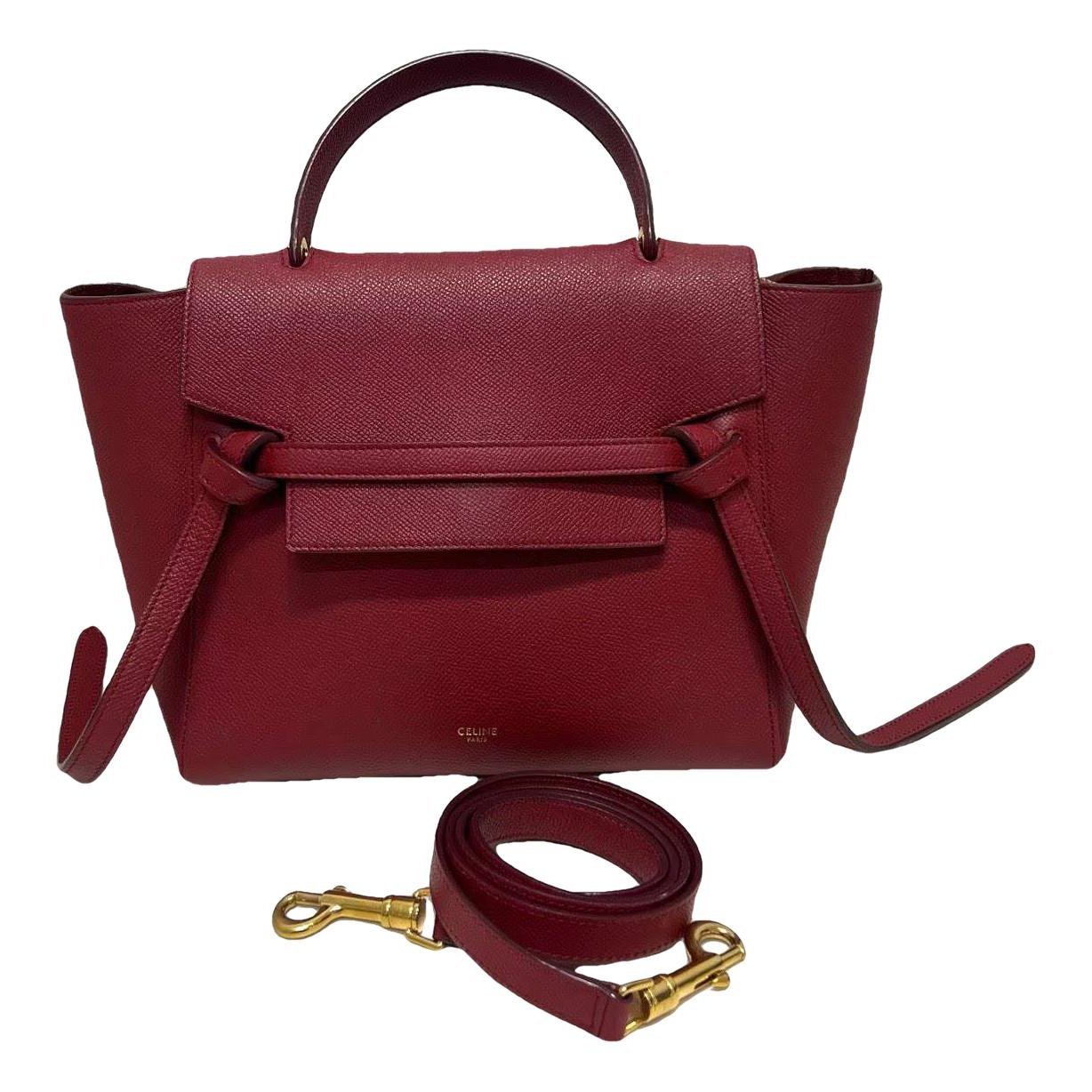 Belt leather handbag