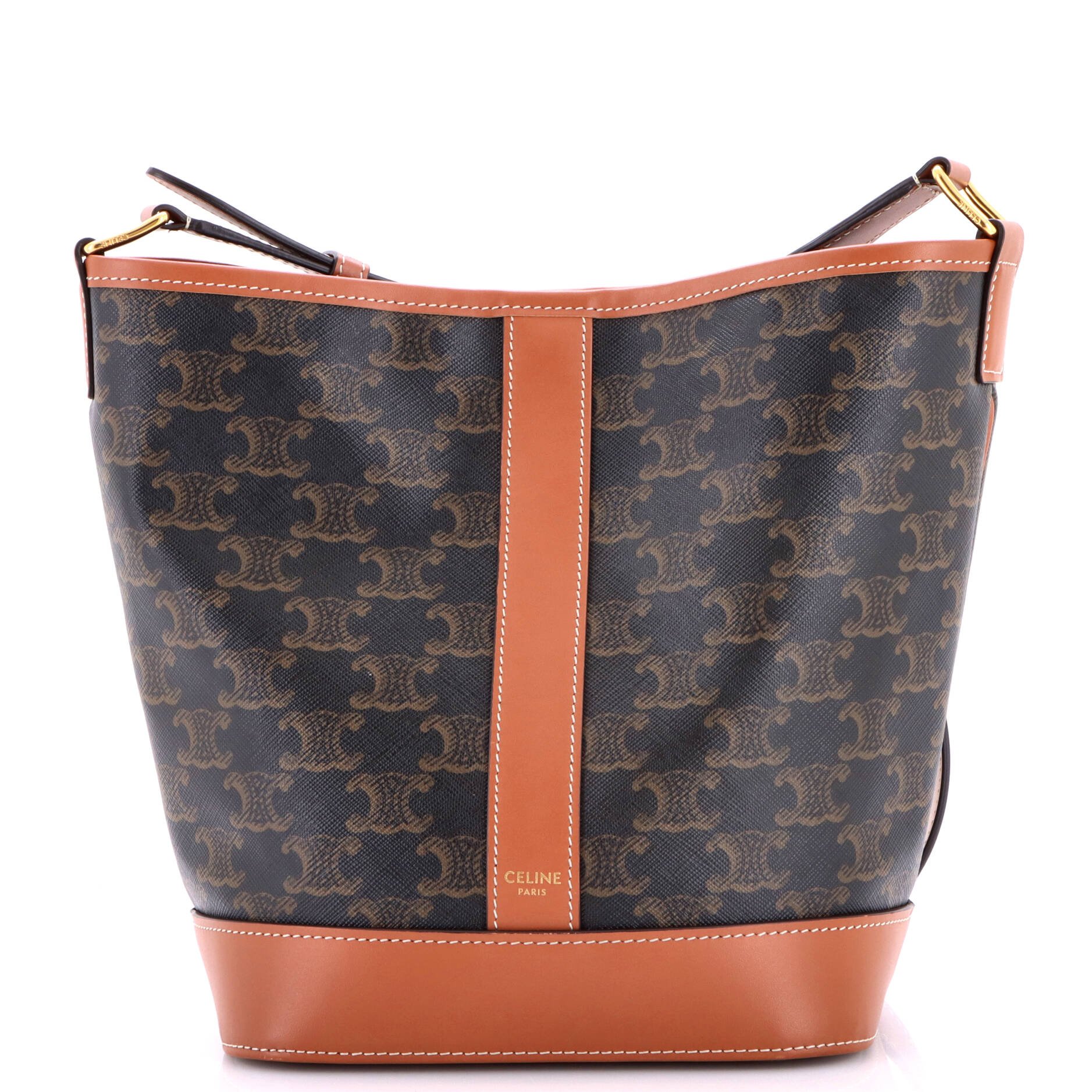 Bucket Bag Triomphe Coated Canvas Small