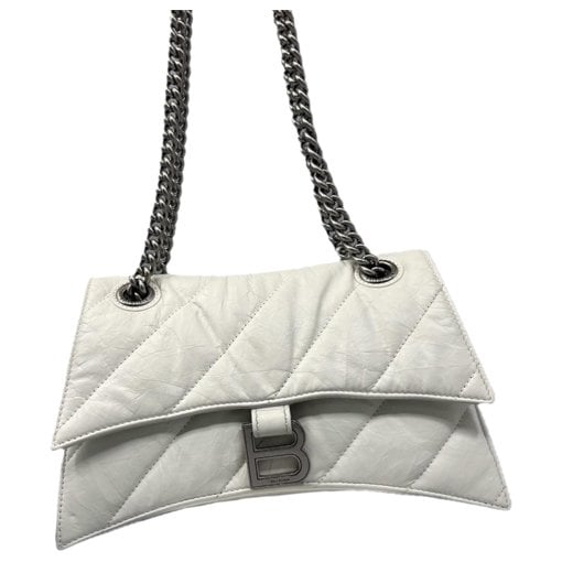 Crush leather handbag