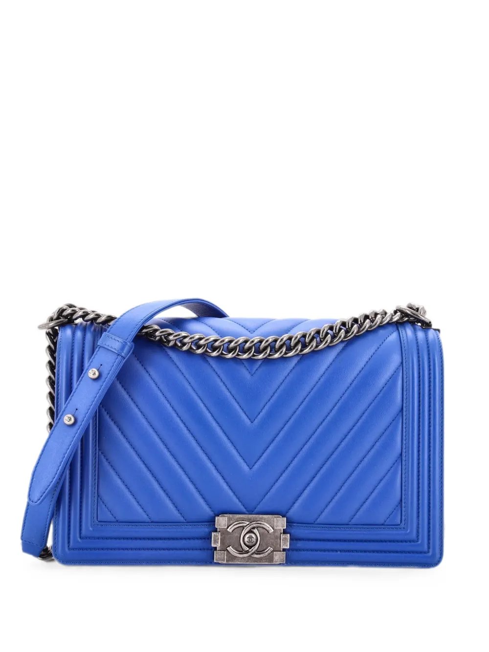 Boy Flap Bag Chevron Calfskin New Medium shoulder bag