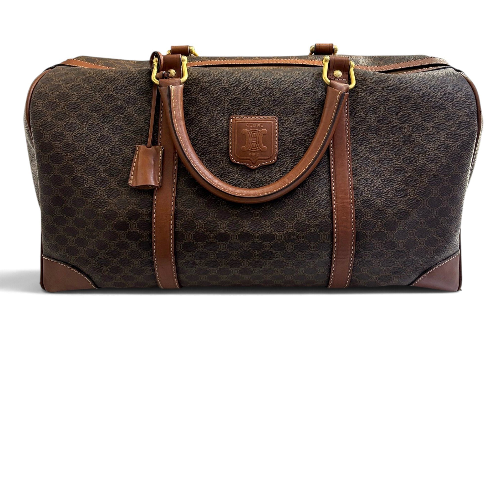 Leather bowling bag