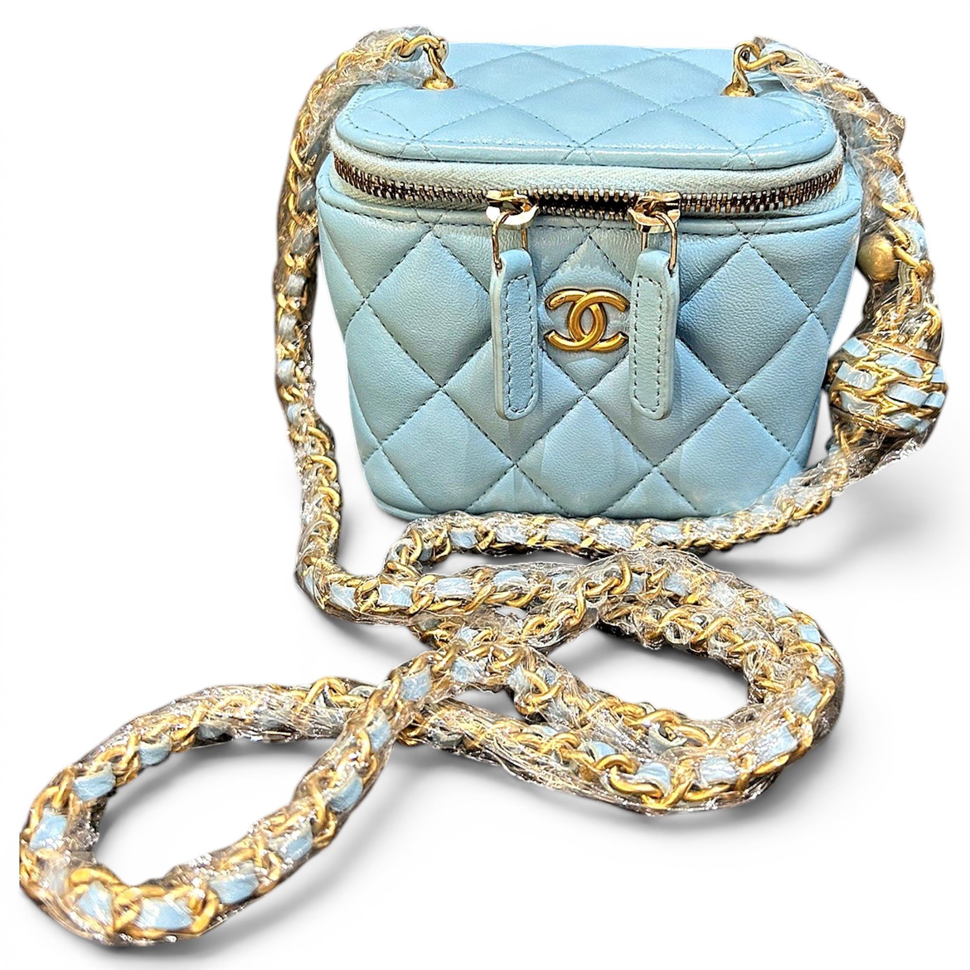 Trendy CC Vanity leather handbag