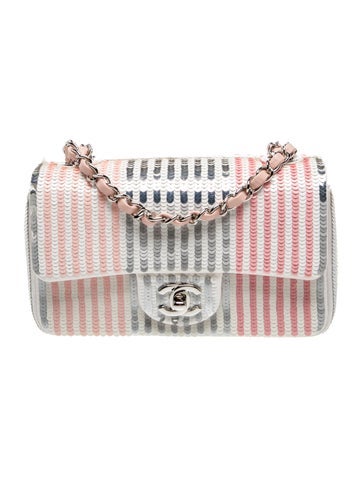 Sequin Classic Rectangular Mini Flap Bag
