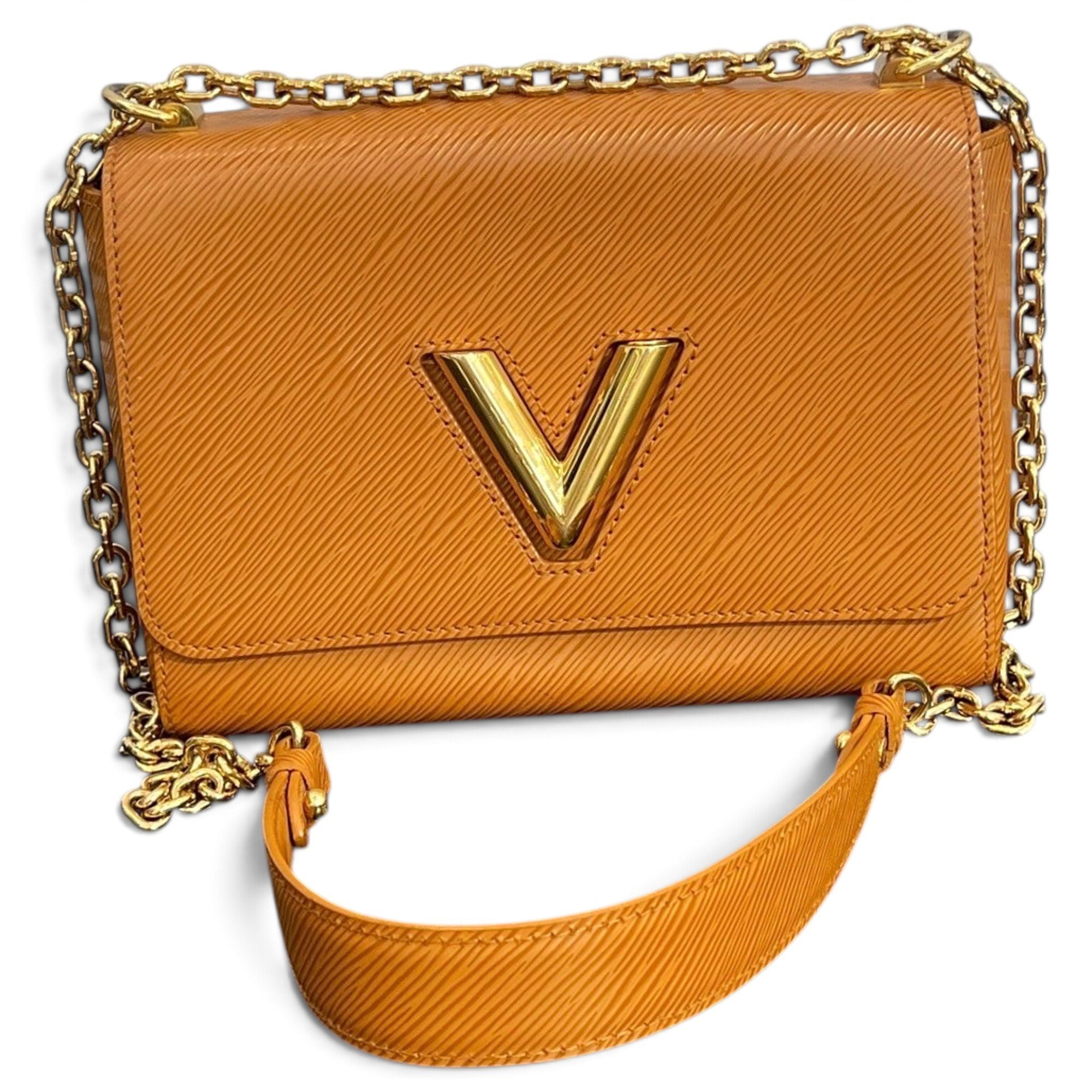 Twist leather handbag