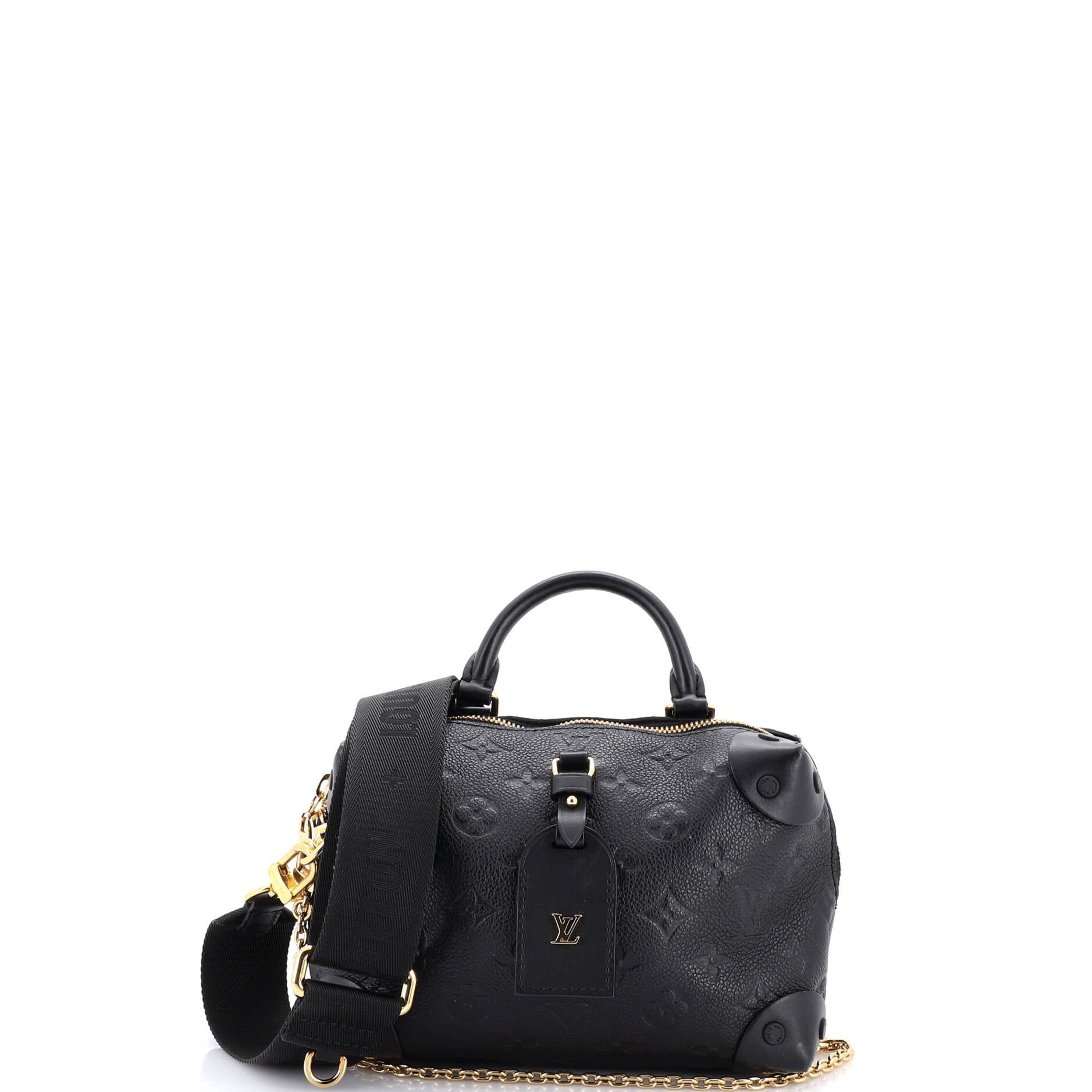 Louis Vuitton Petite Malle Souple Handbag Monogram Empreinte Leather