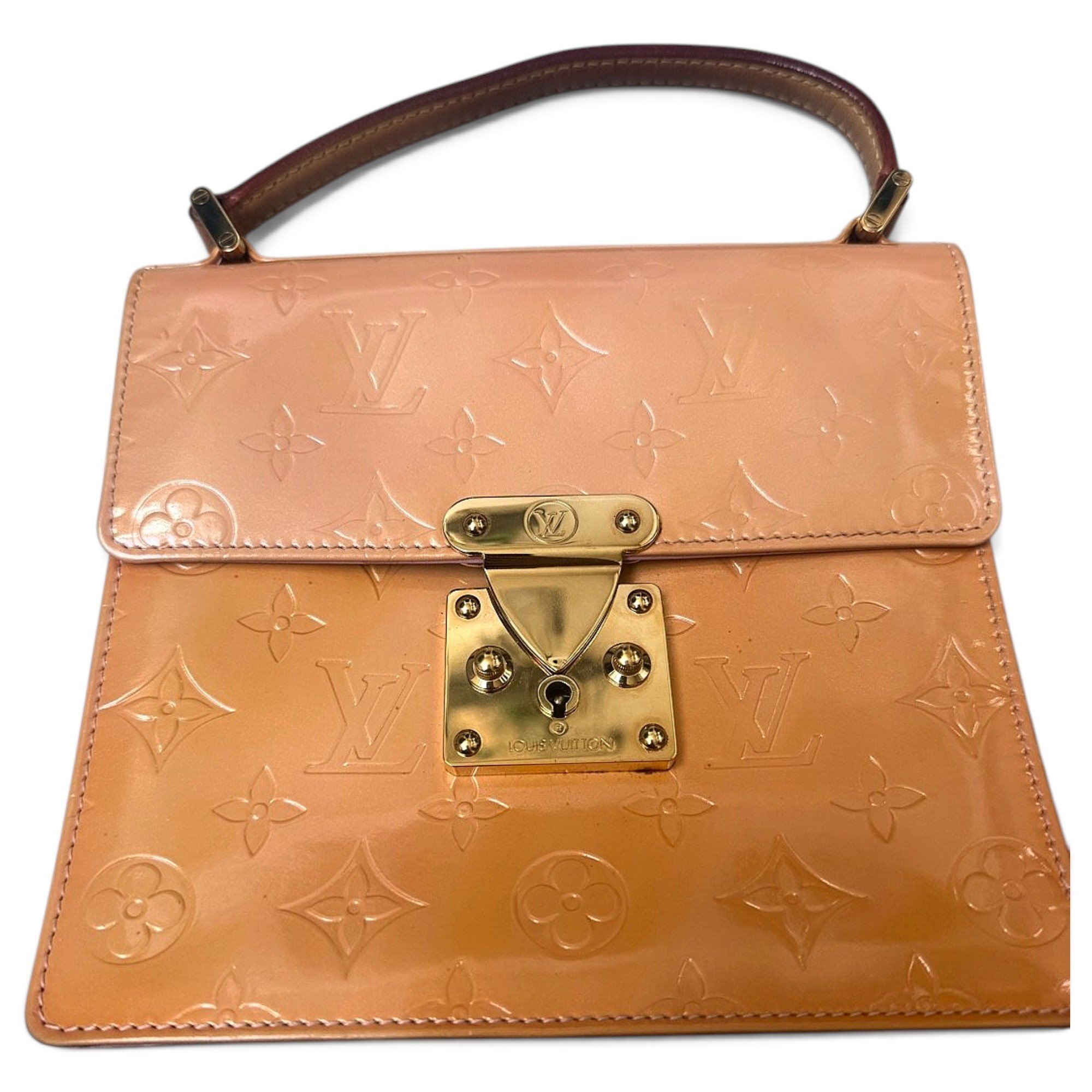 Spring street patent leather handbag