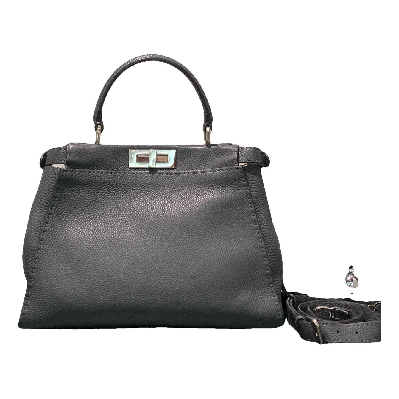 Peekaboo leather handbag