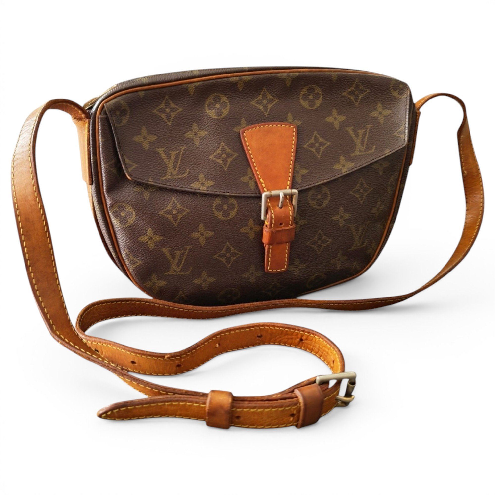 Jeune fille leather crossbody bag