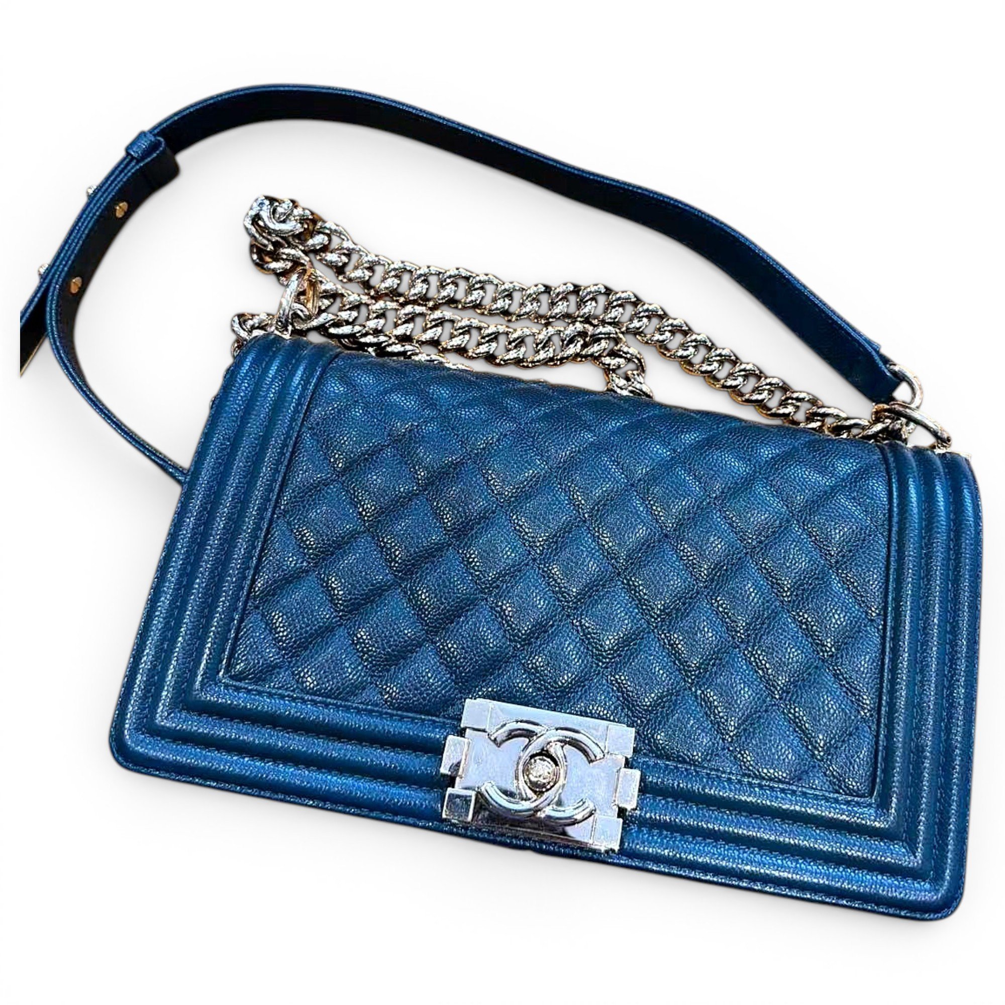 Boy leather crossbody bag