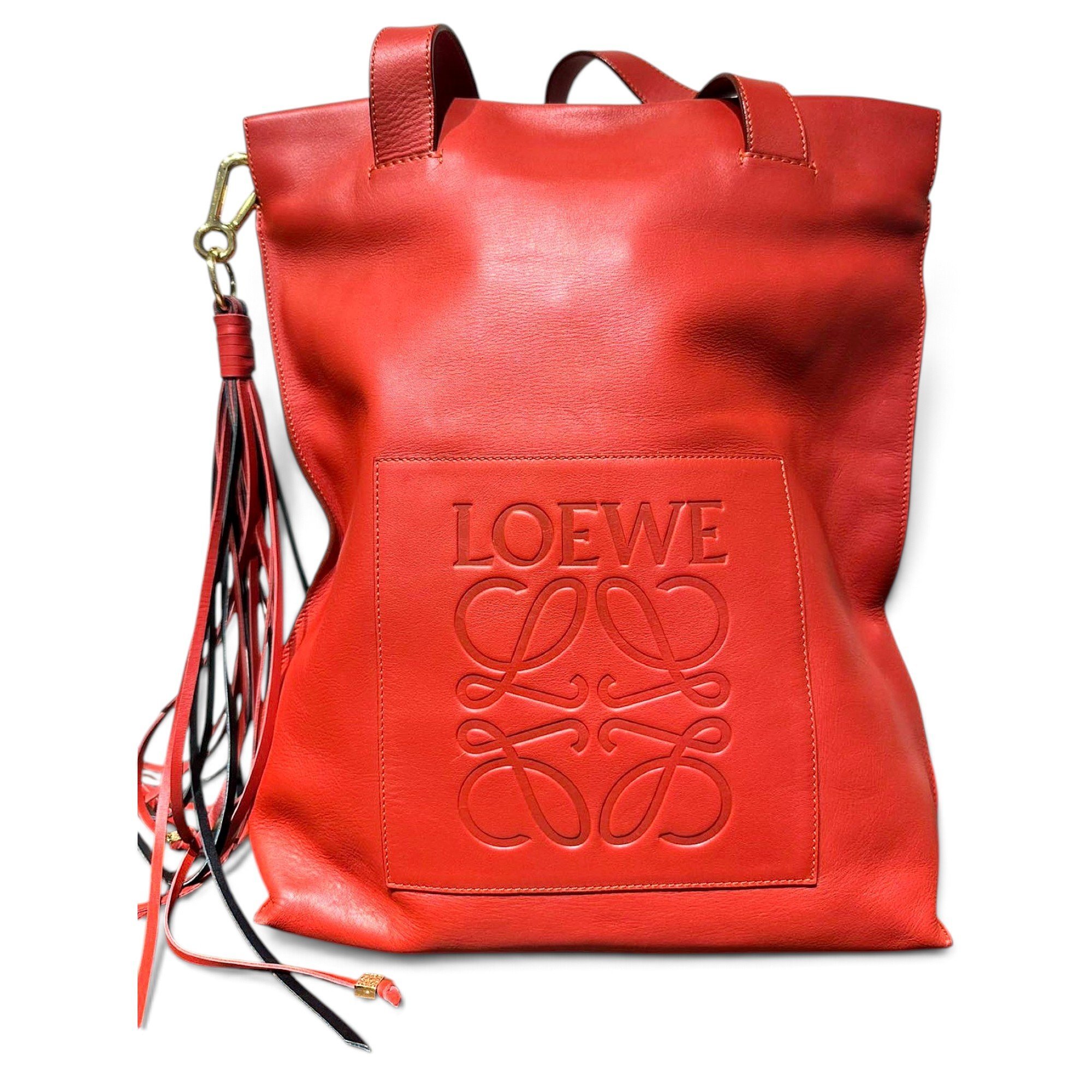 Leather tote