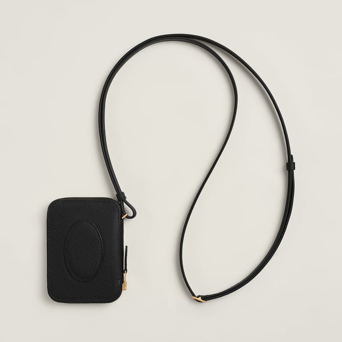 Noir Macaron Compact Wallet