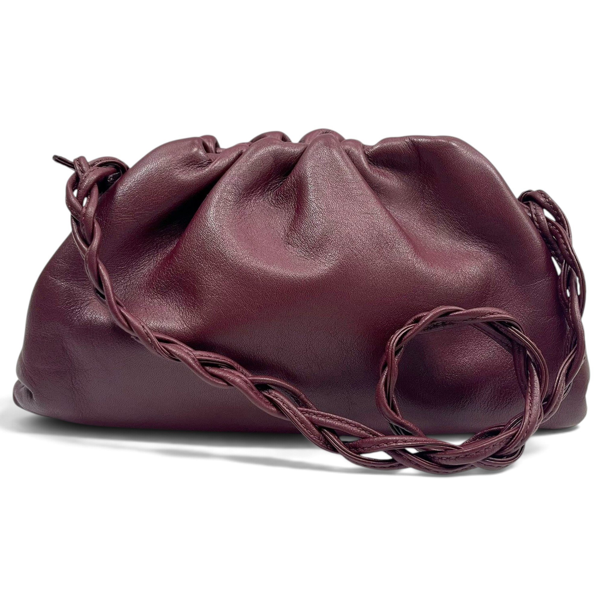 Pouch leather handbag