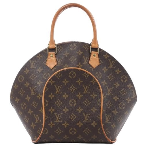 Ellipse leather handbag