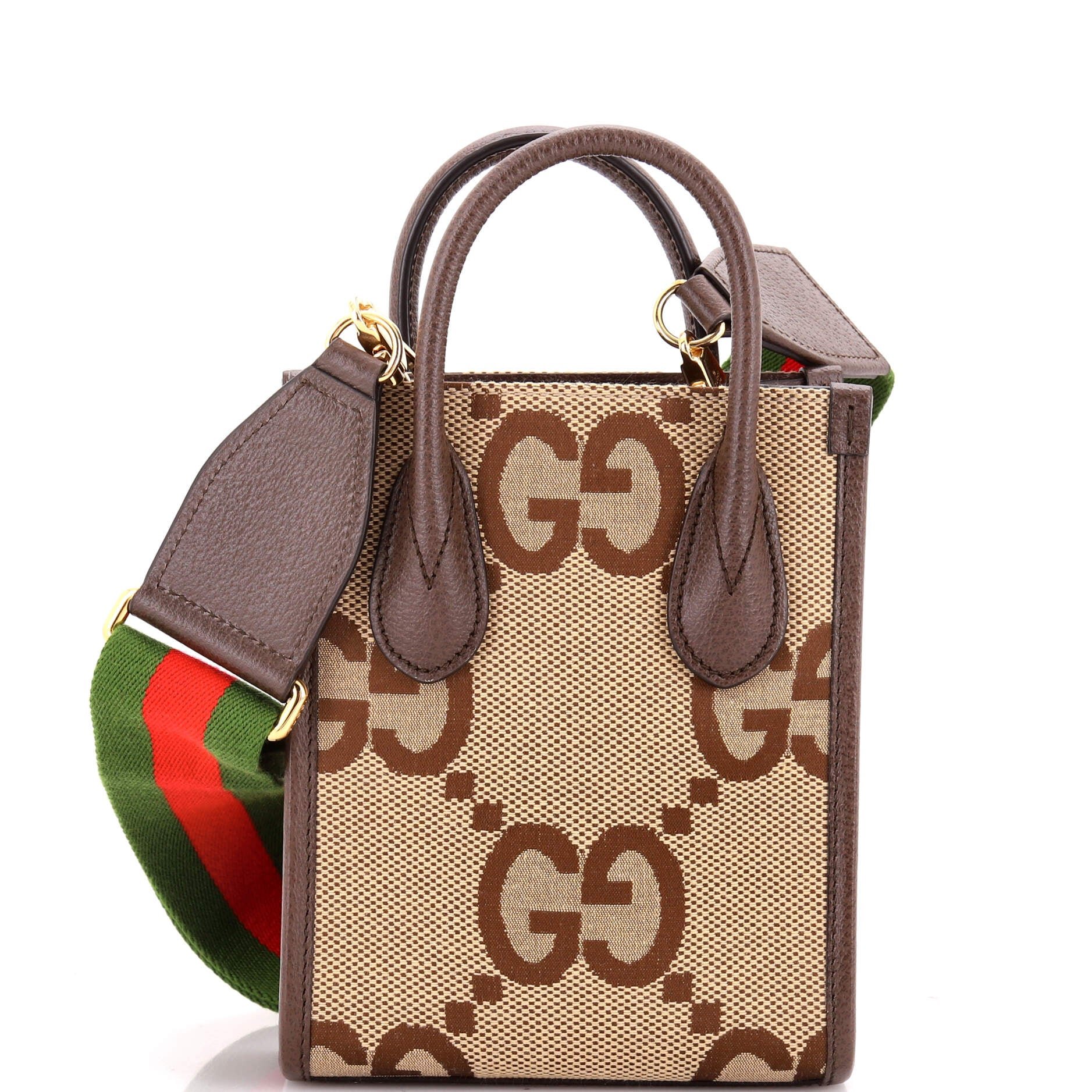 Vertical Tote Jumbo GG Canvas Mini