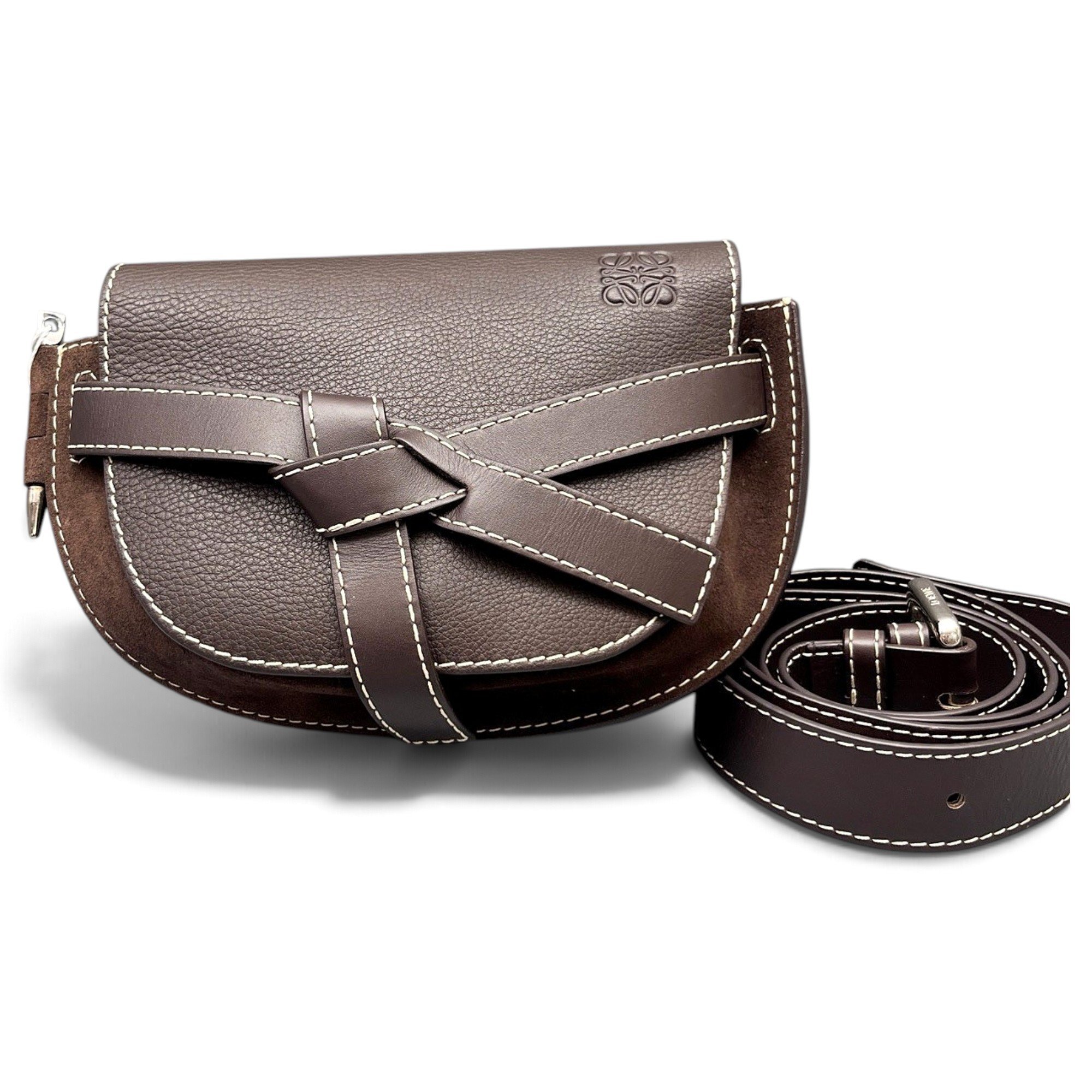 Gate leather crossbody bag
