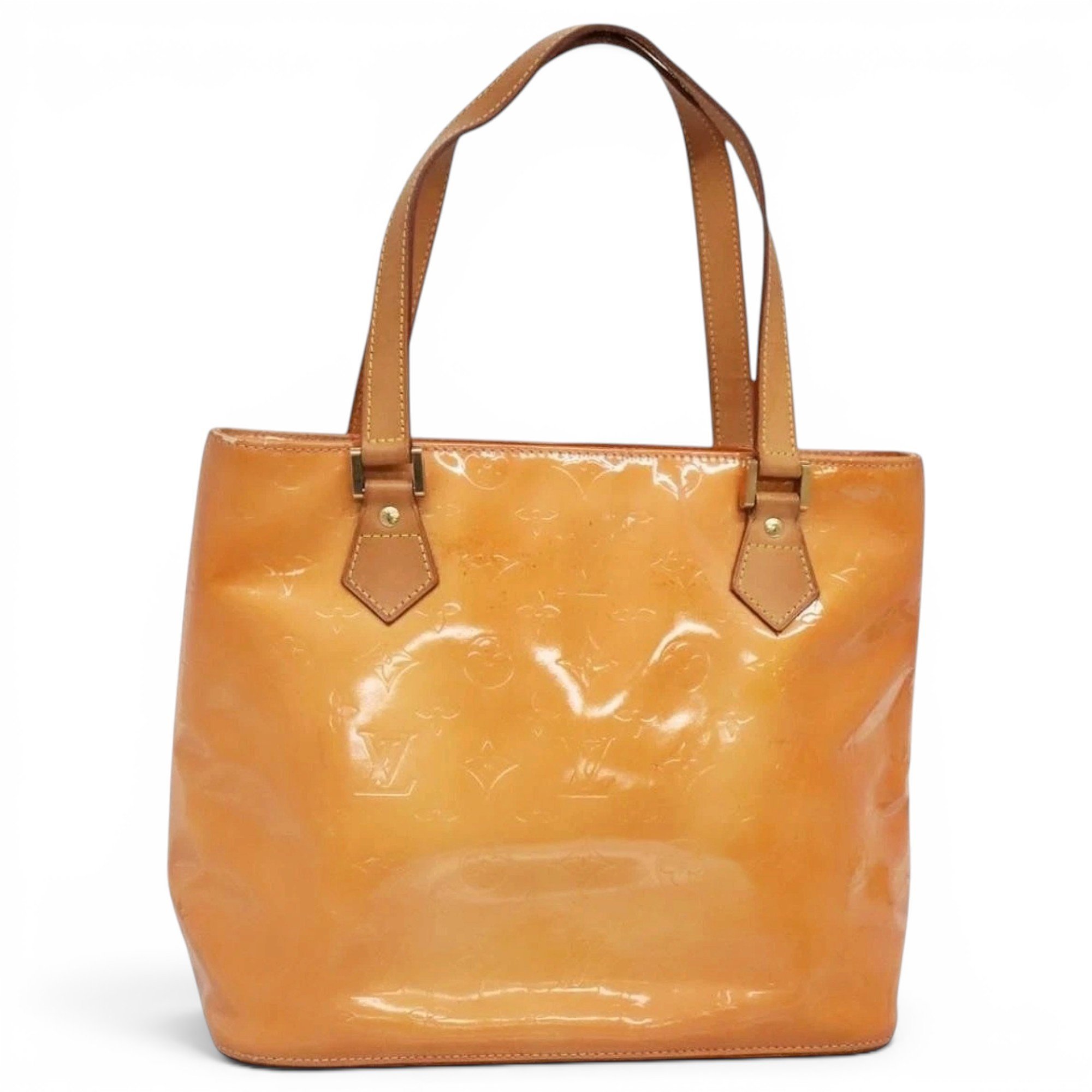 Patent leather handbag
