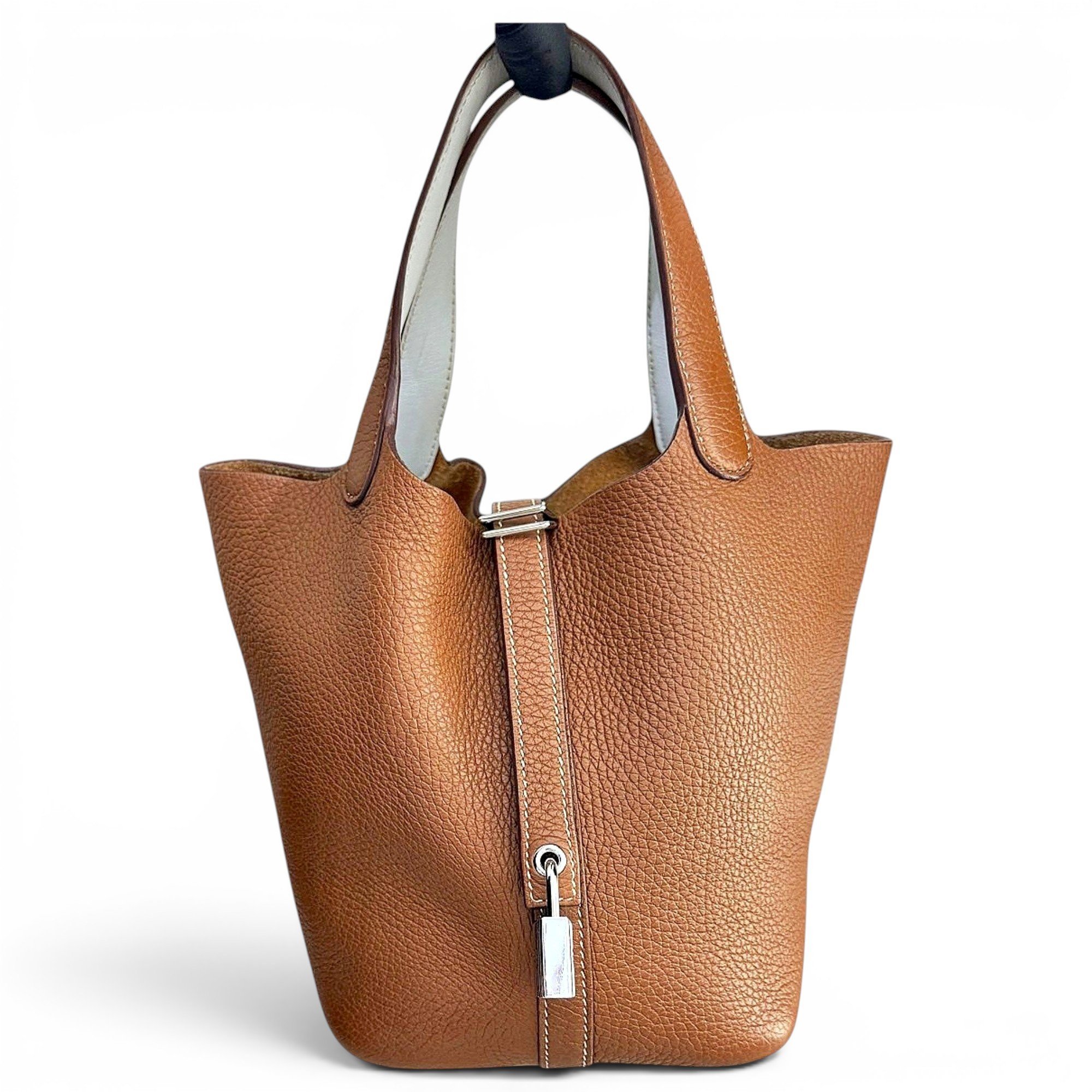 Picotin leather handbag