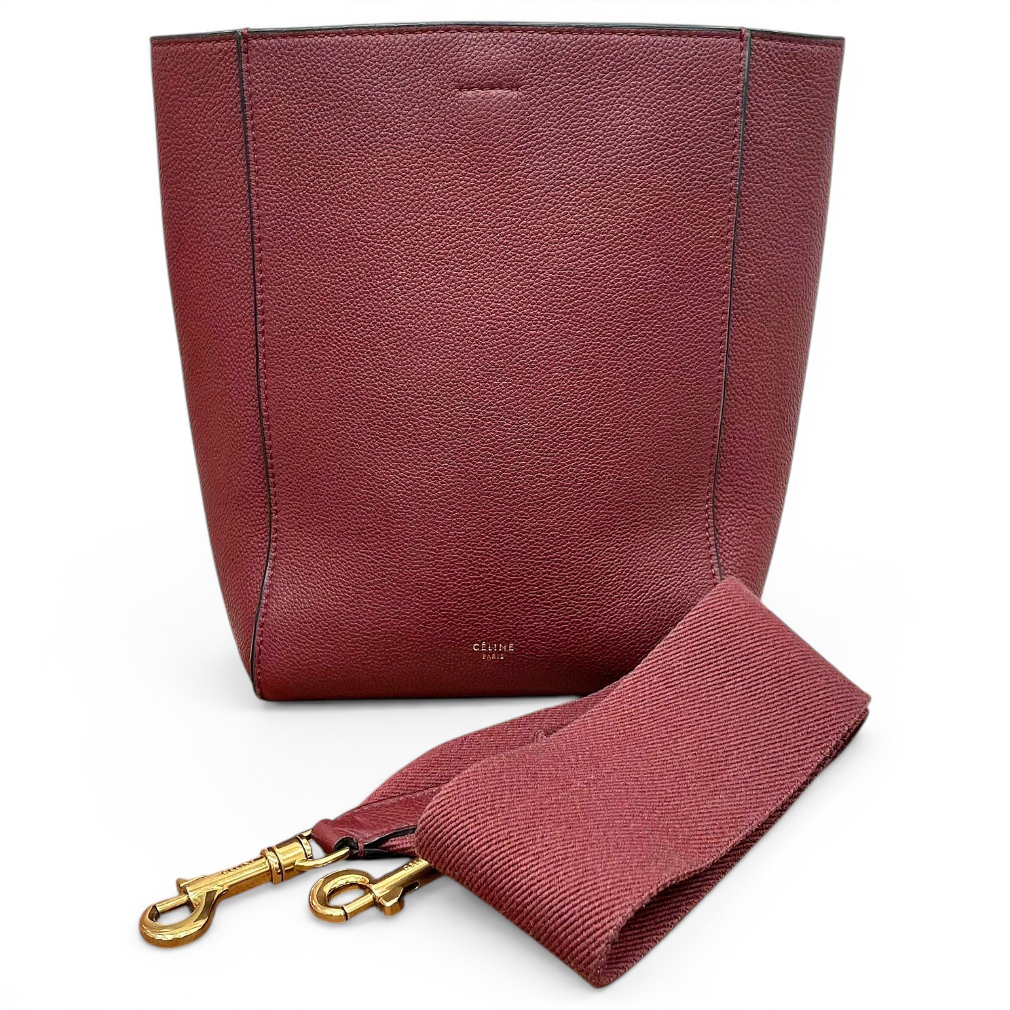 Seau Sangle leather handbag
