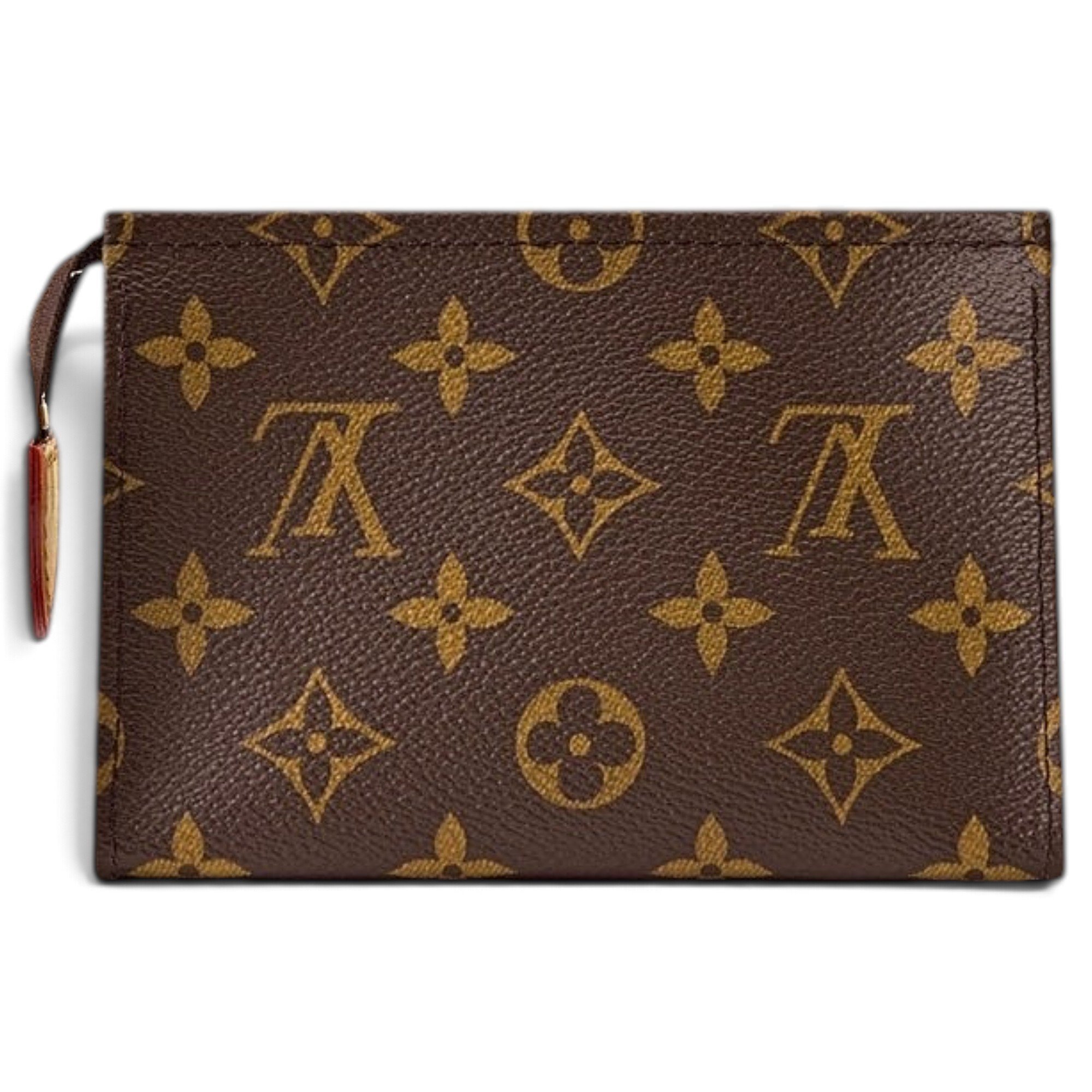 Leather clutch bag