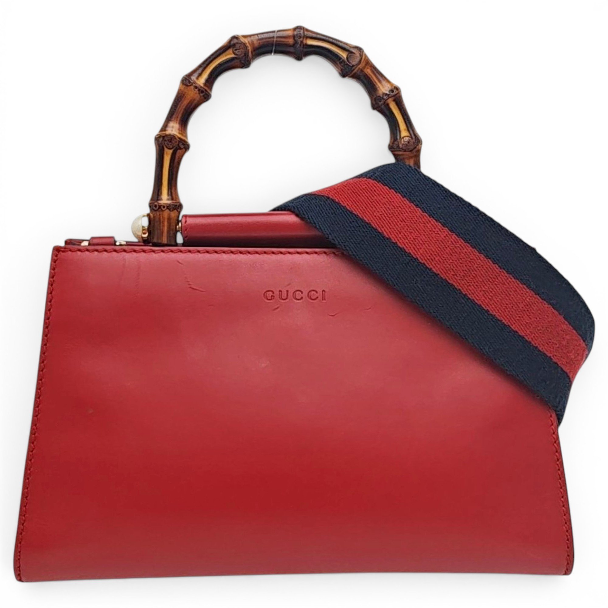 Nymphaea leather crossbody bag