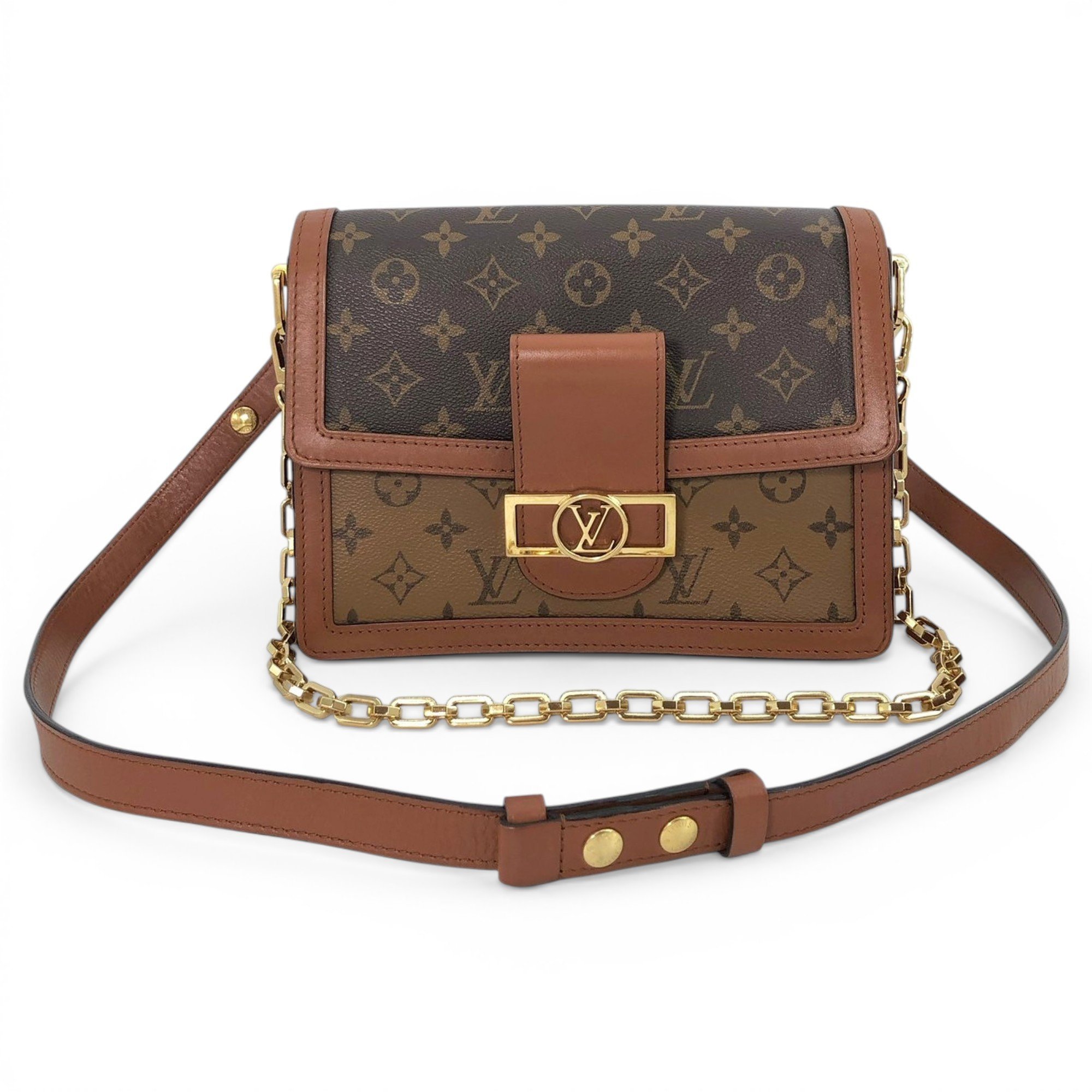 Dauphine leather handbag