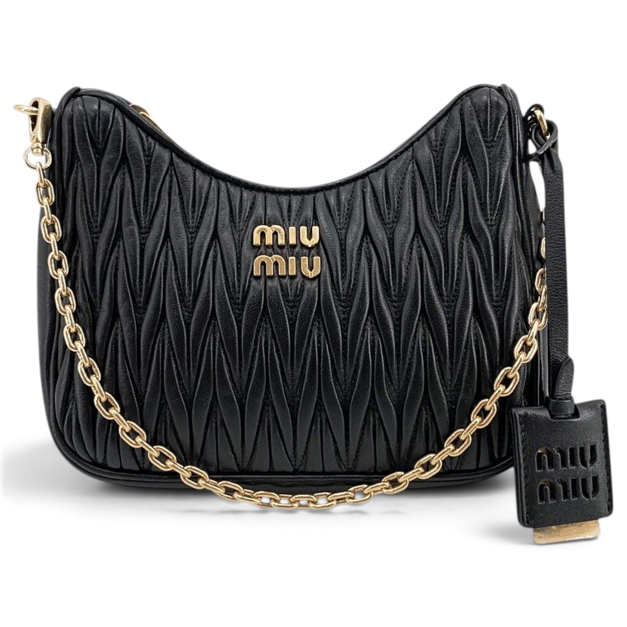 Matelassé leather crossbody bag
