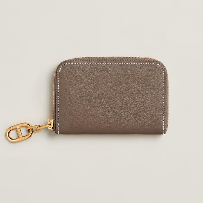 Étoupe Zipengo Chaine d'Ancre Compact Card Holder