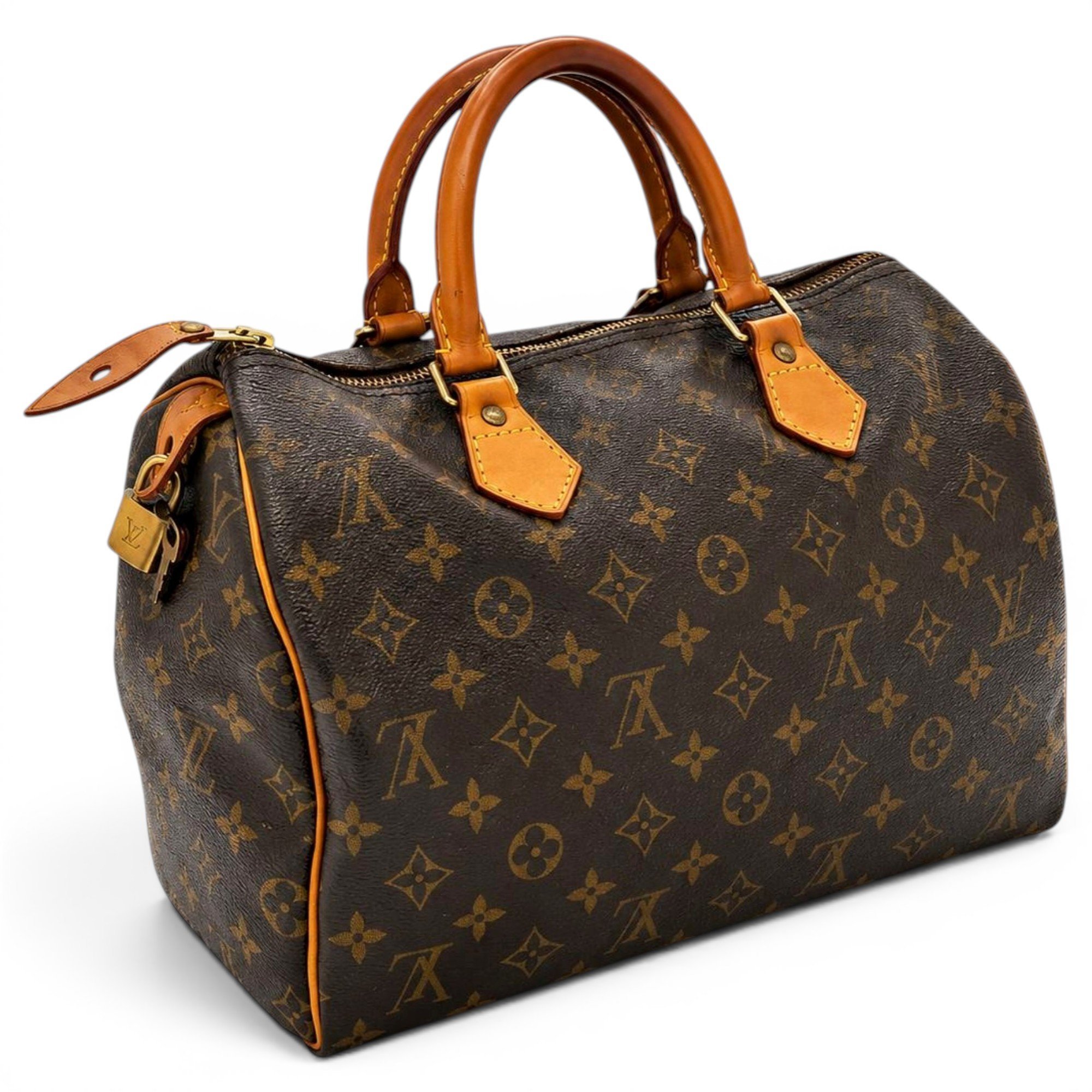 Speedy leather handbag