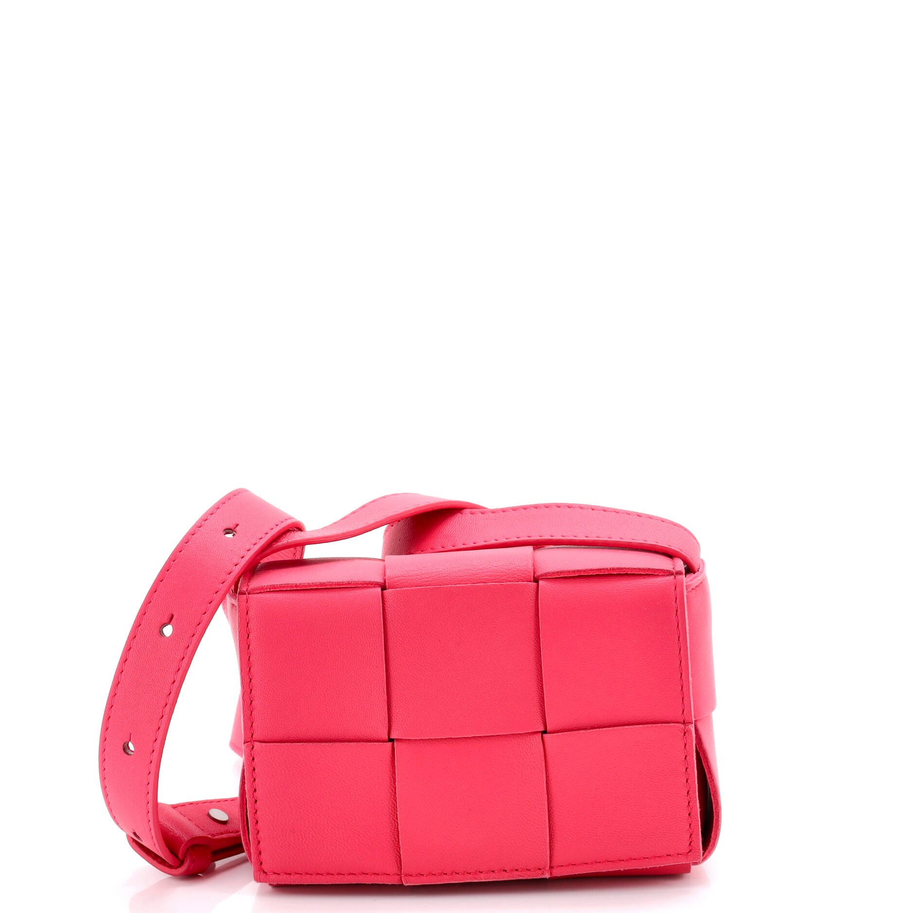Bottega Veneta Cassette Crossbody Bag Maxi Intrecciato Leather Candy