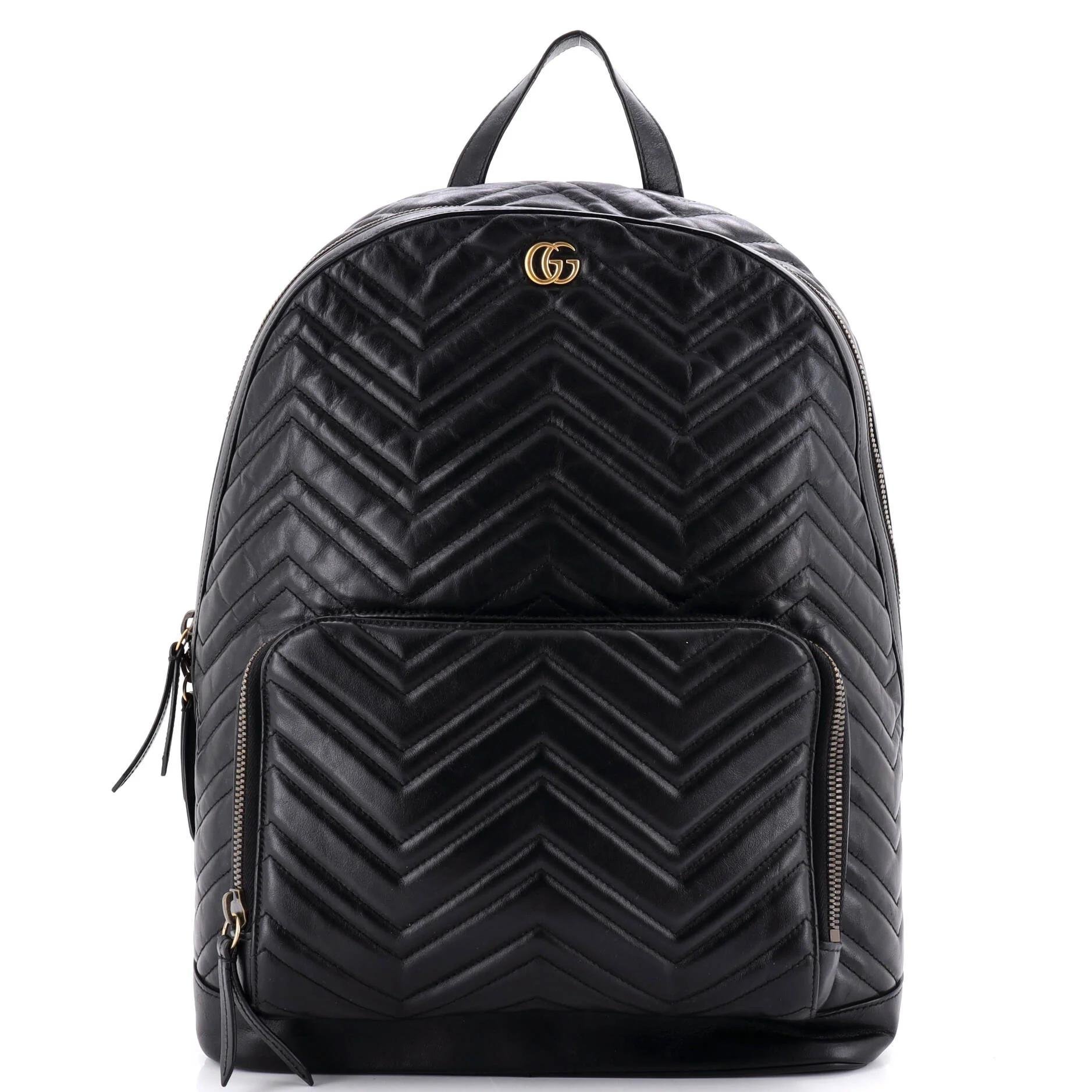 Leather backpack