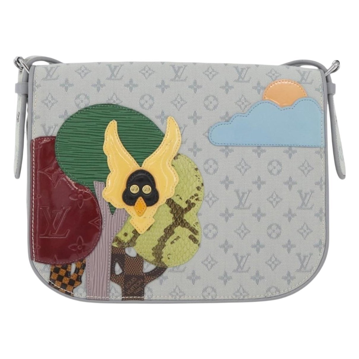 Musette leather handbag